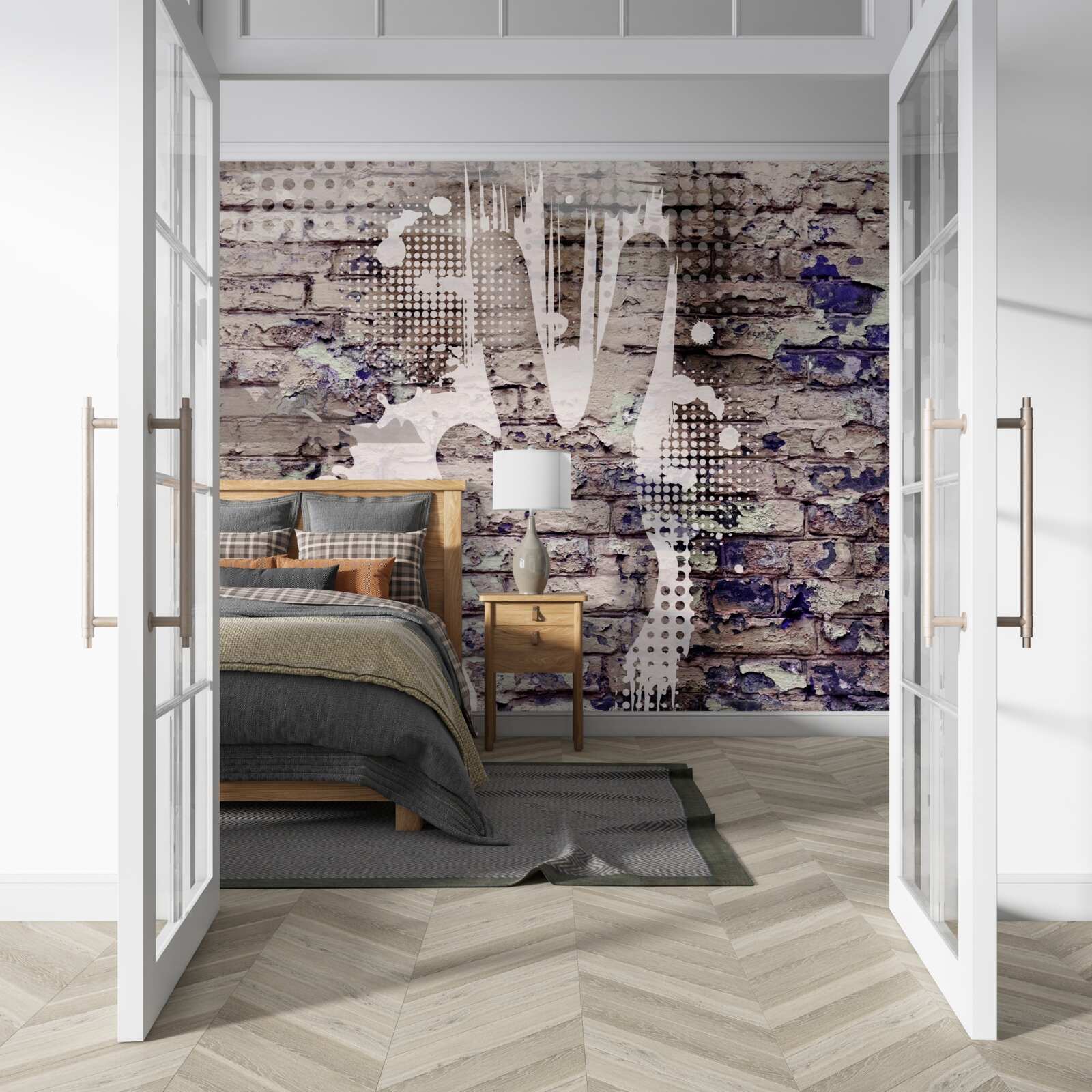 Fototapet umbra unei mâini pe perete