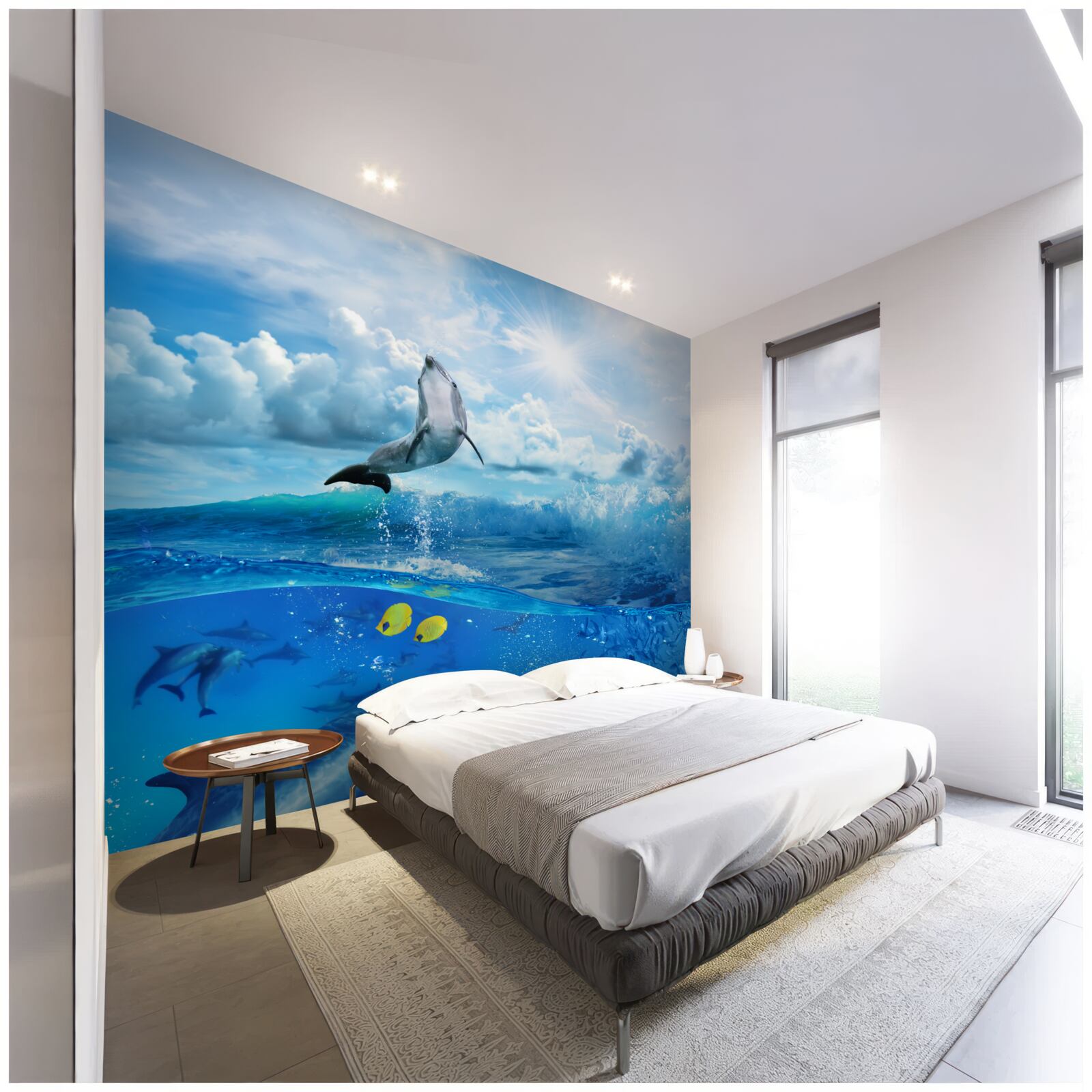 Fototapet delfin sărind din apă