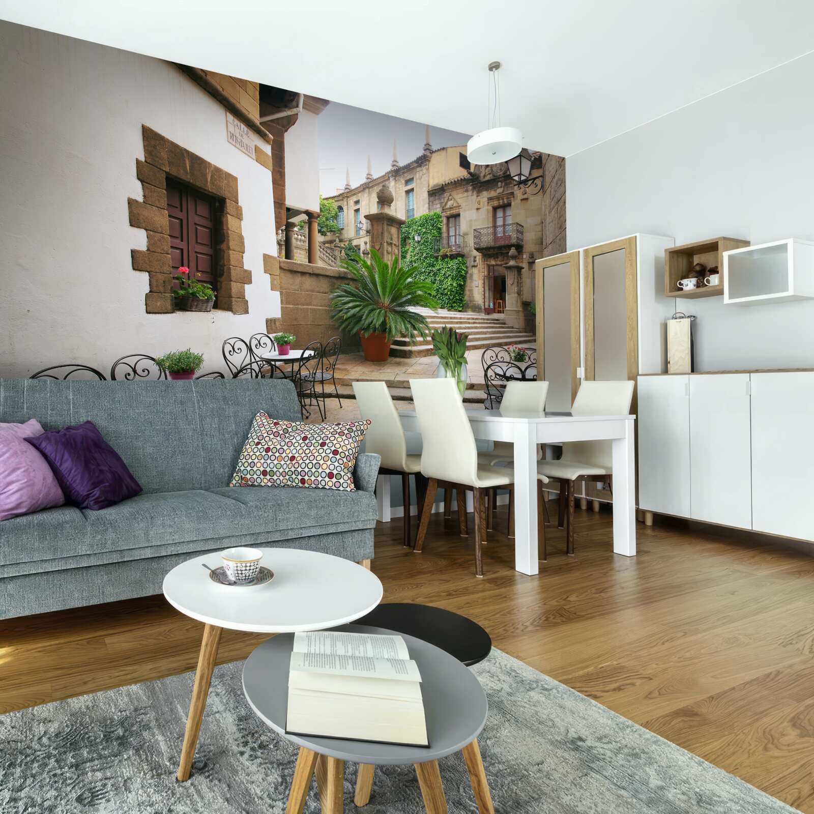 Fototapet scara de vară într-un oraș antic