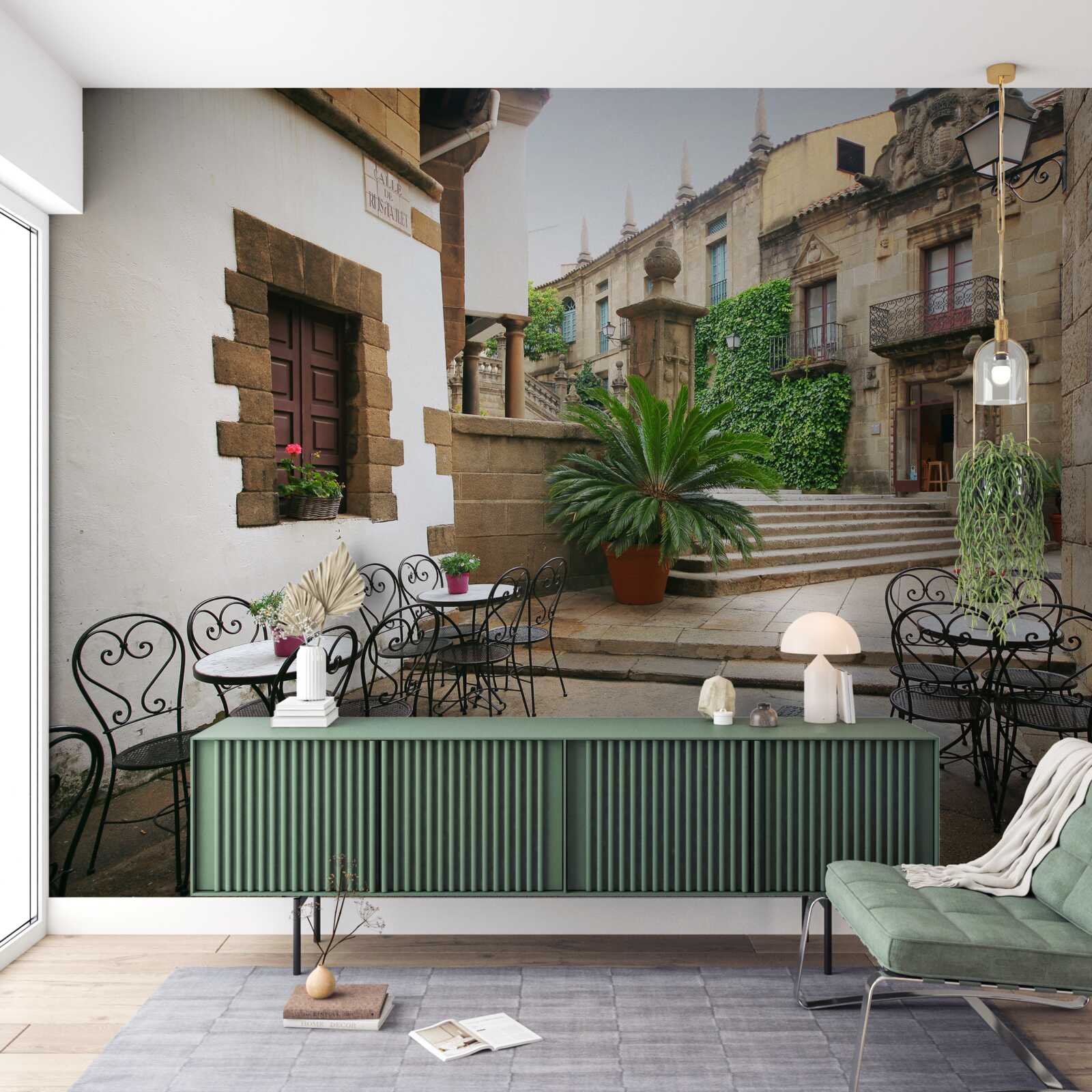 Fototapet scara de vară într-un oraș antic