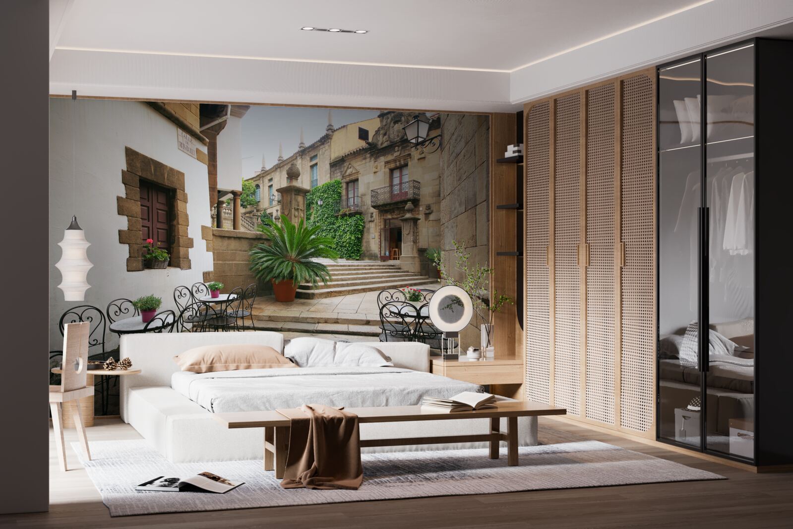 Fototapet scara de vară într-un oraș antic