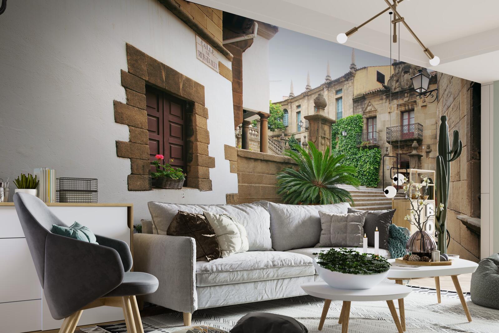 Fototapet scara de vară într-un oraș antic