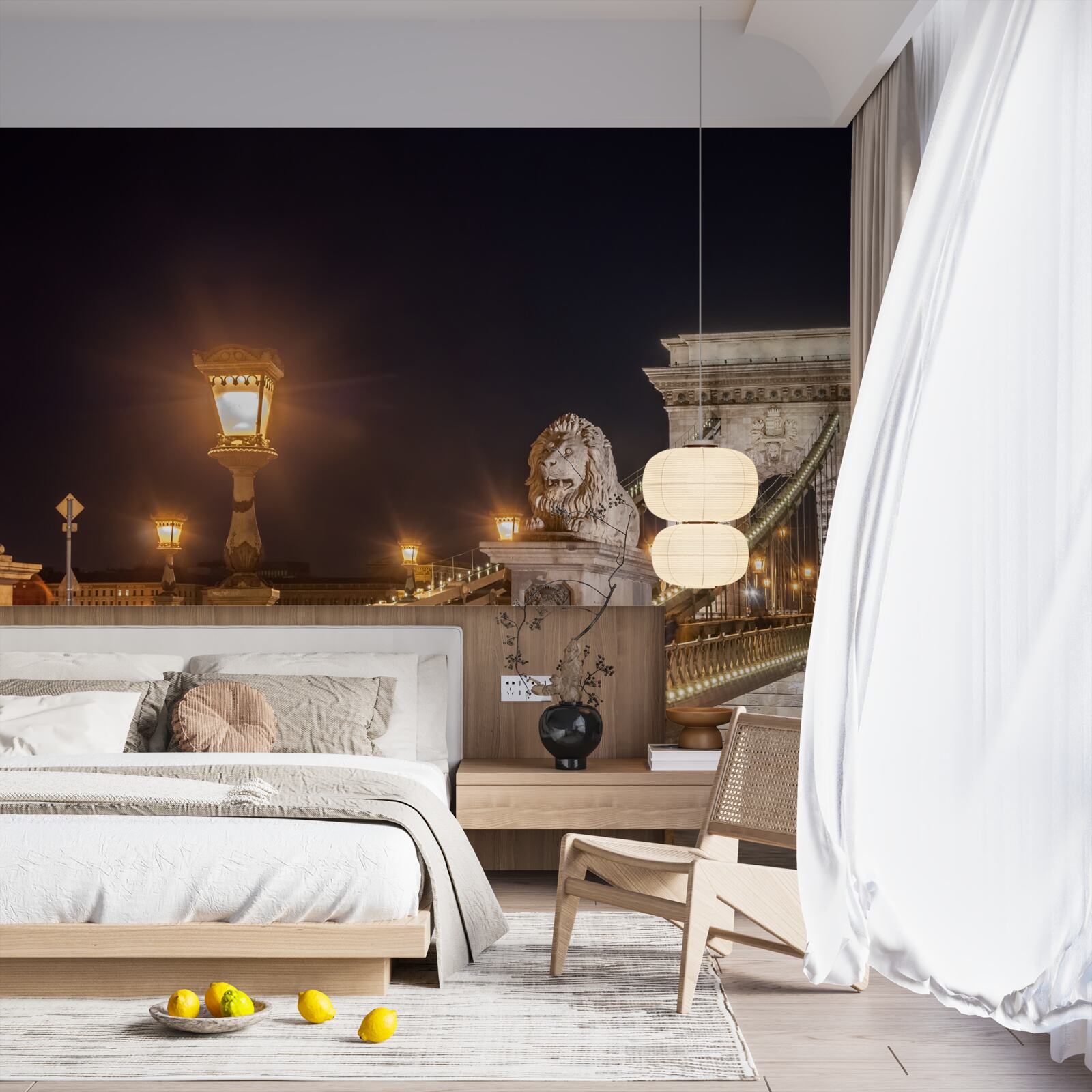 Fototapet terasament nelocuit și pod distrus