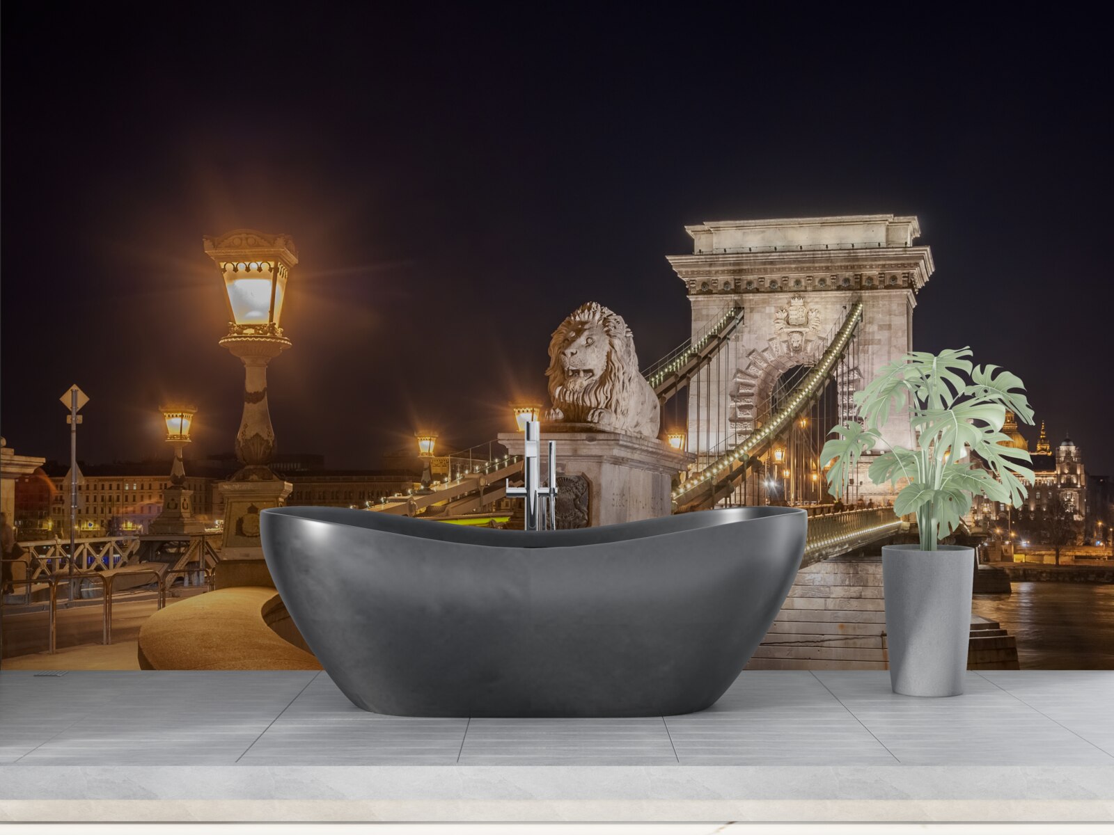 Fototapet terasament nelocuit și pod distrus