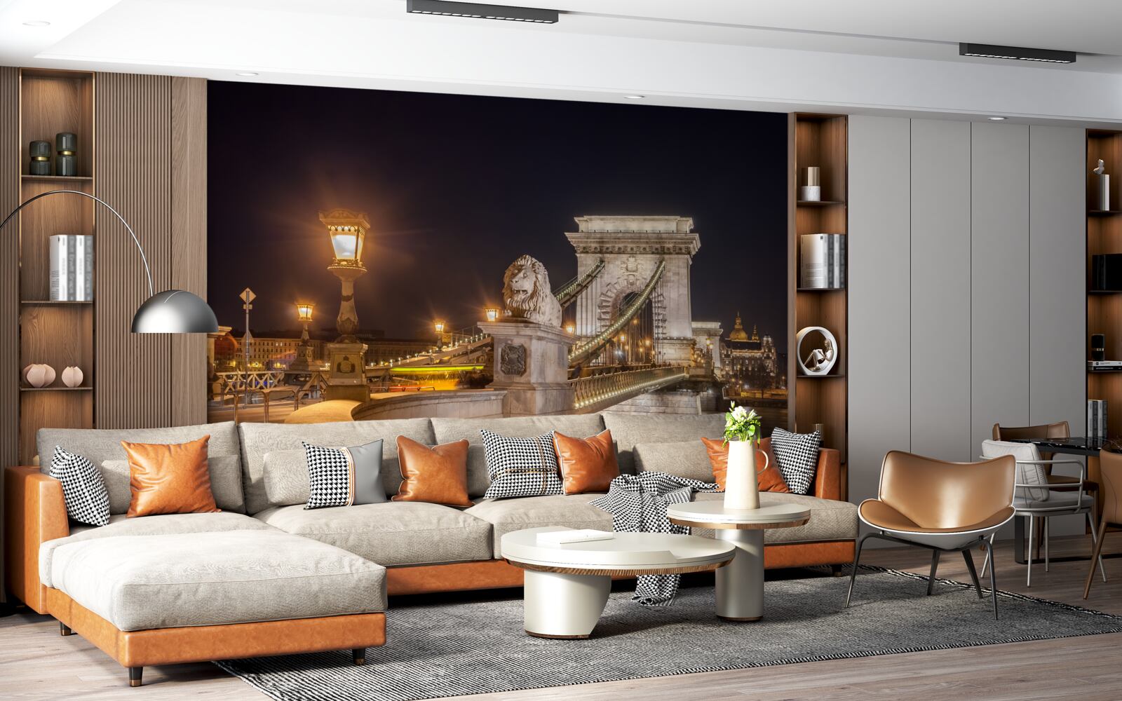 Fototapet terasament nelocuit și pod distrus