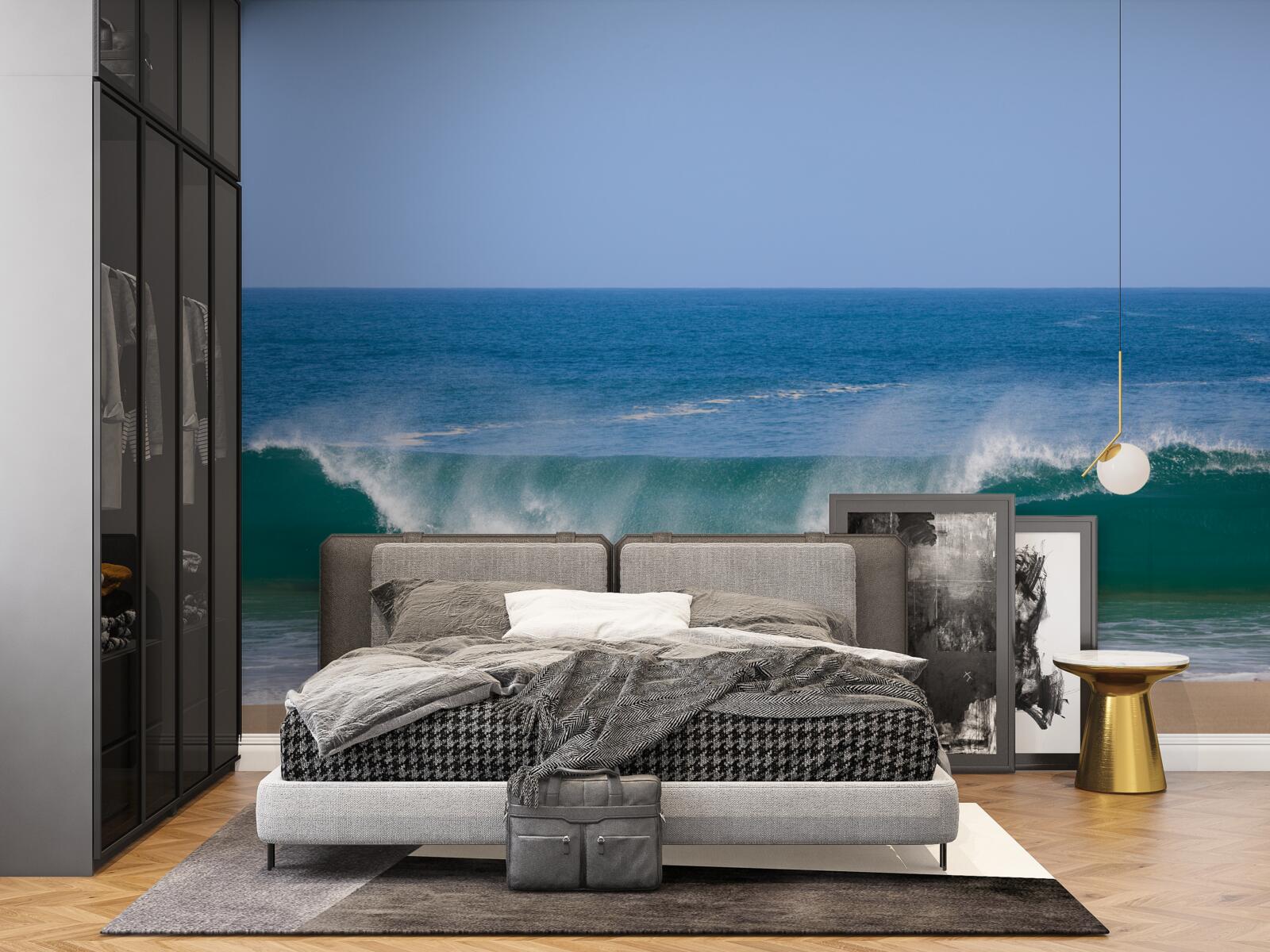 Fototapet valuri oceanice mari în largul coastei