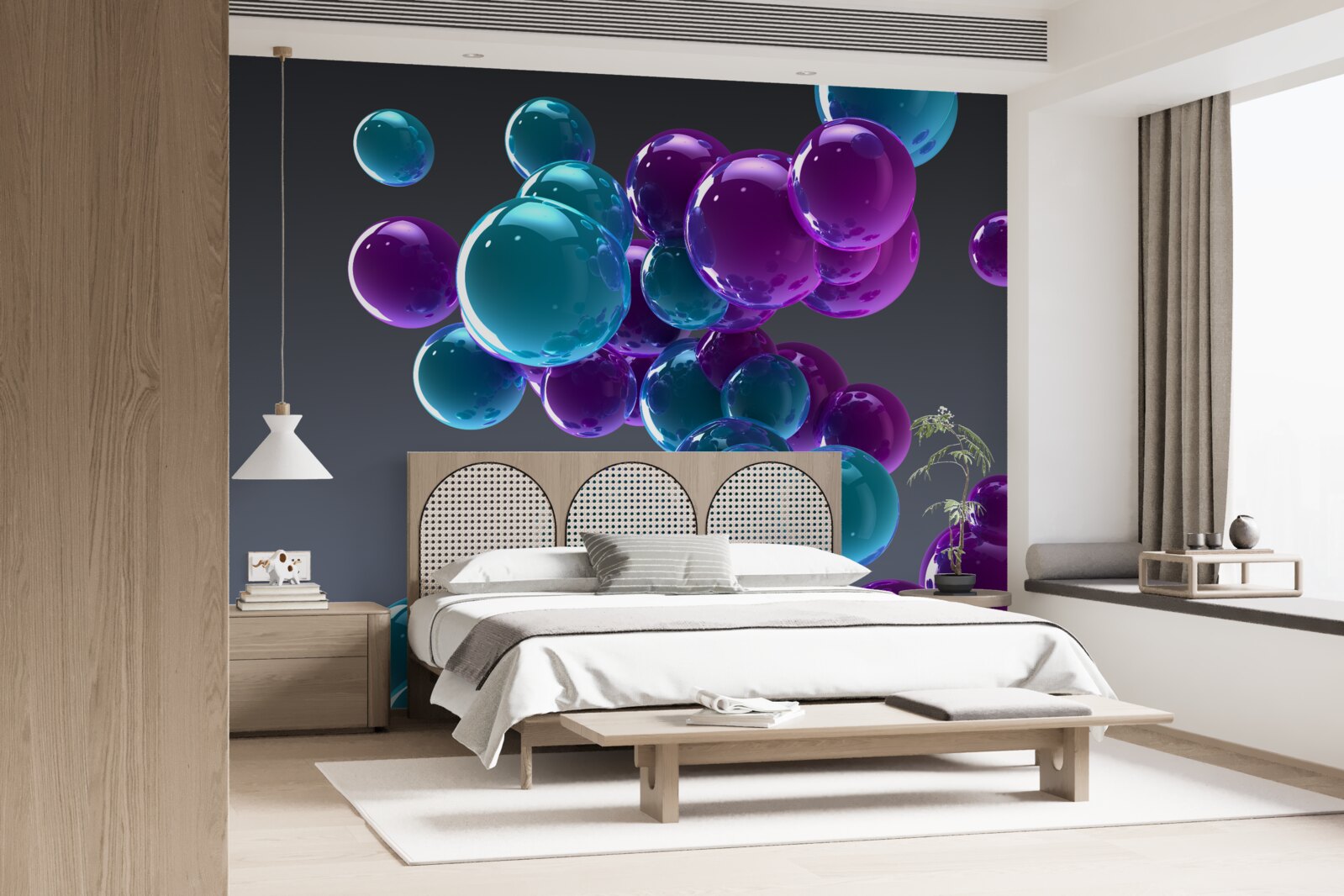 Fototapet picături de apă prezentate în prim plan