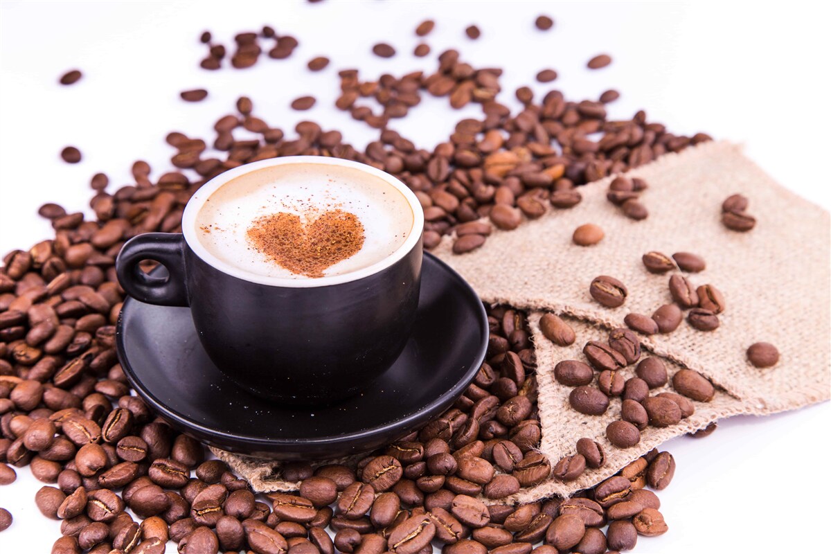 Fototapet o ceașcă de cafea frumos preparată