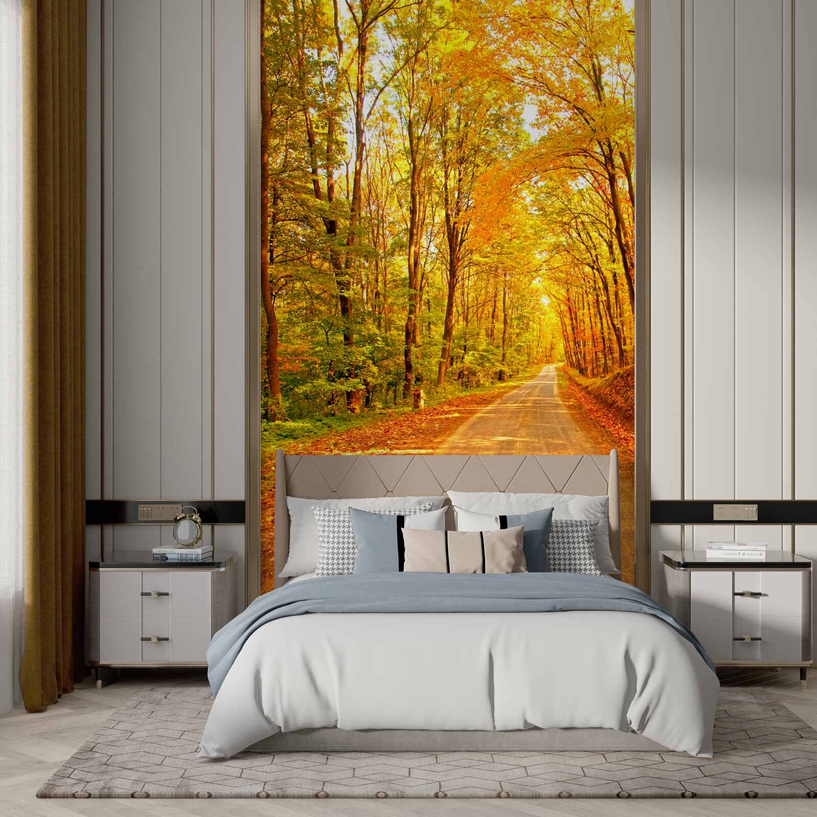 Fototapet cărare în pădurea de toamnă