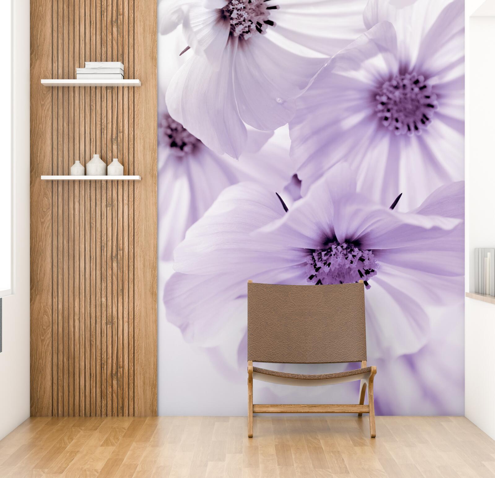 Fototapet close-up arată flori de liliac cu petale delicate