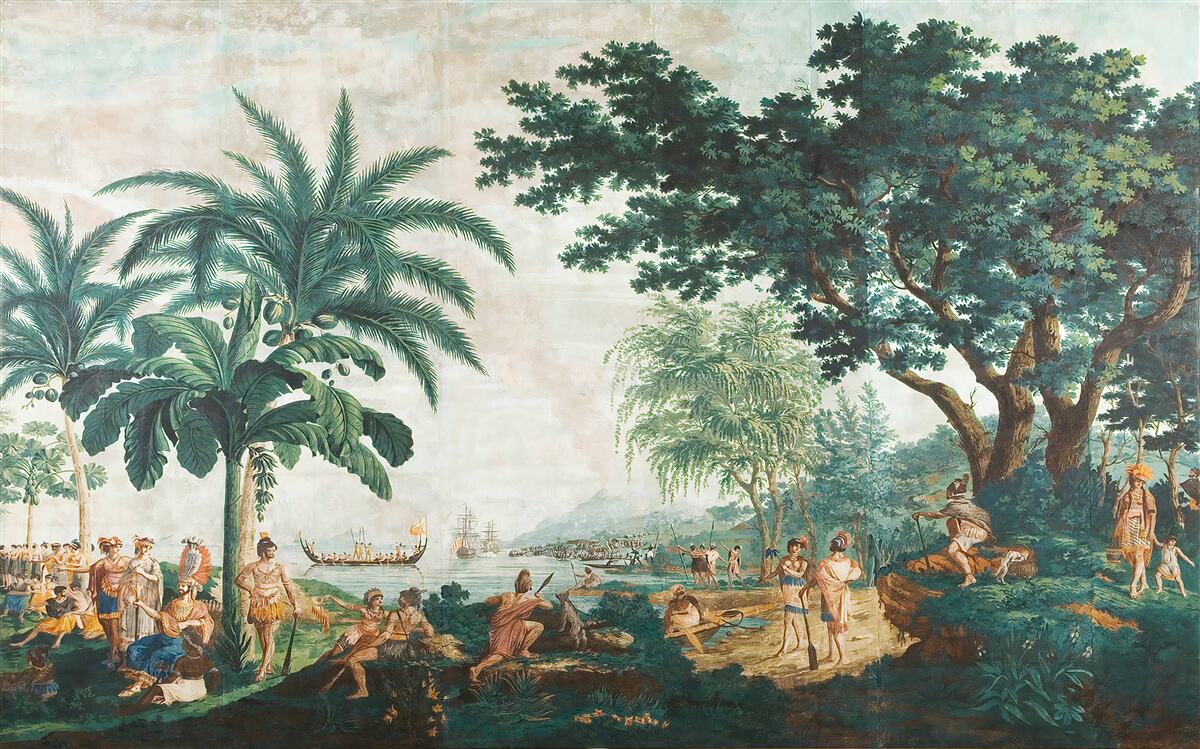 Fototapet oameni în junglă