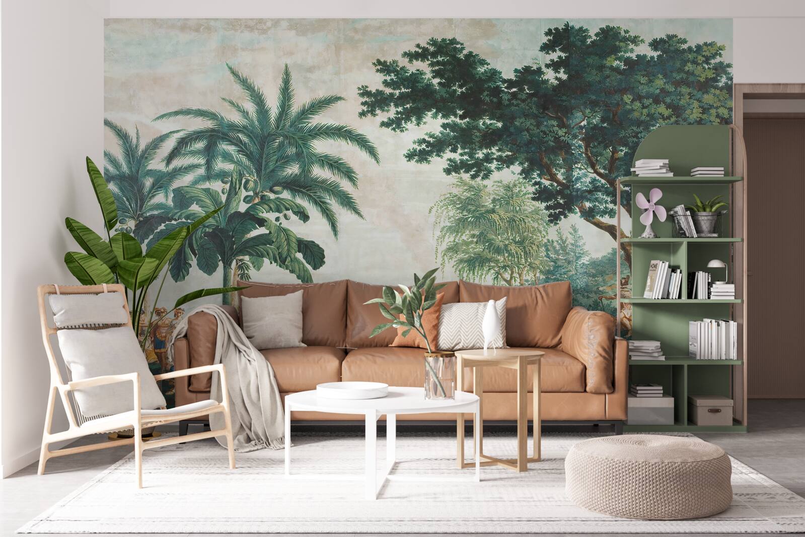 Fototapet oameni în junglă