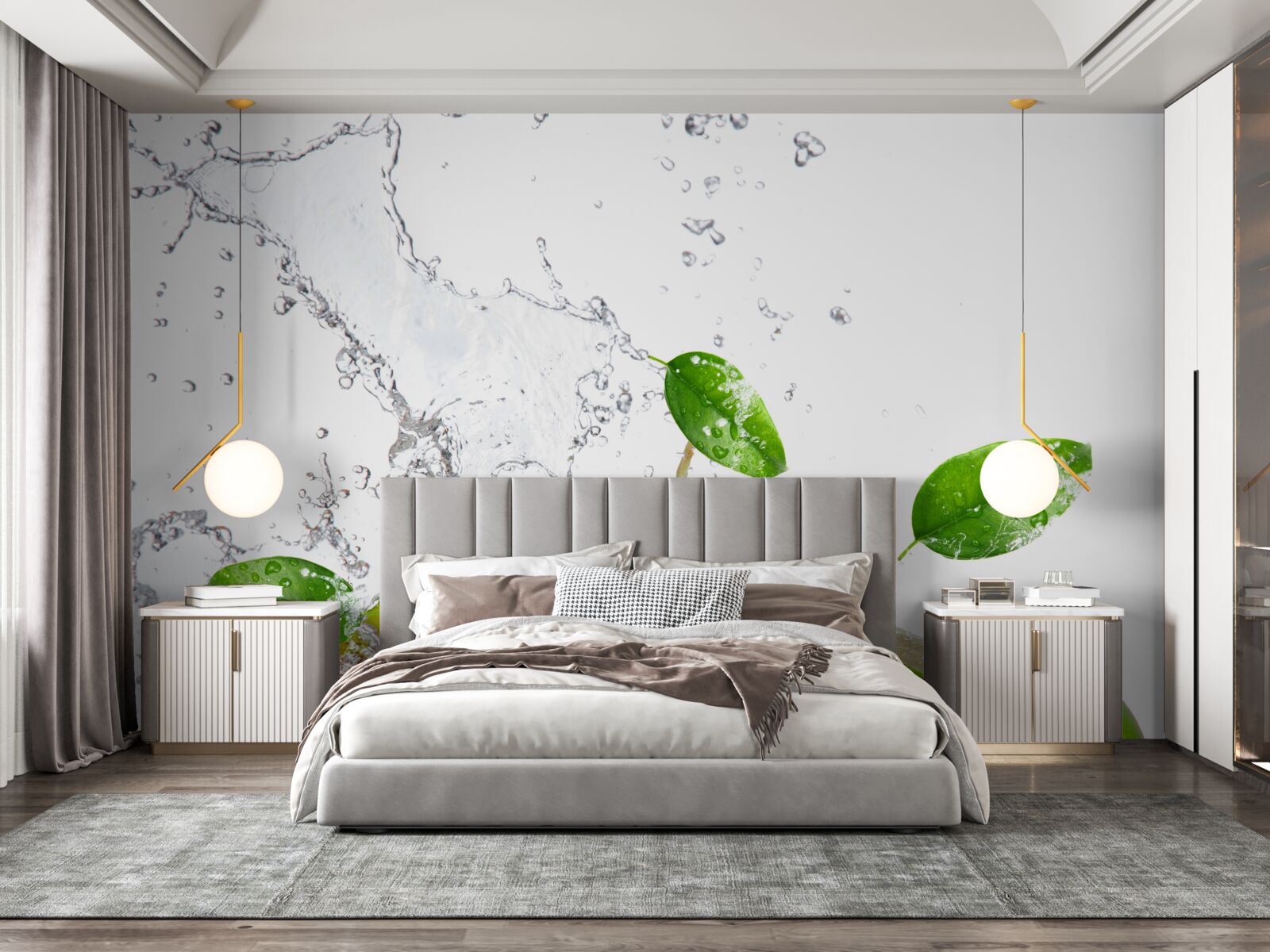 Fototapet fructe de sezon și apă de nucă de cocos