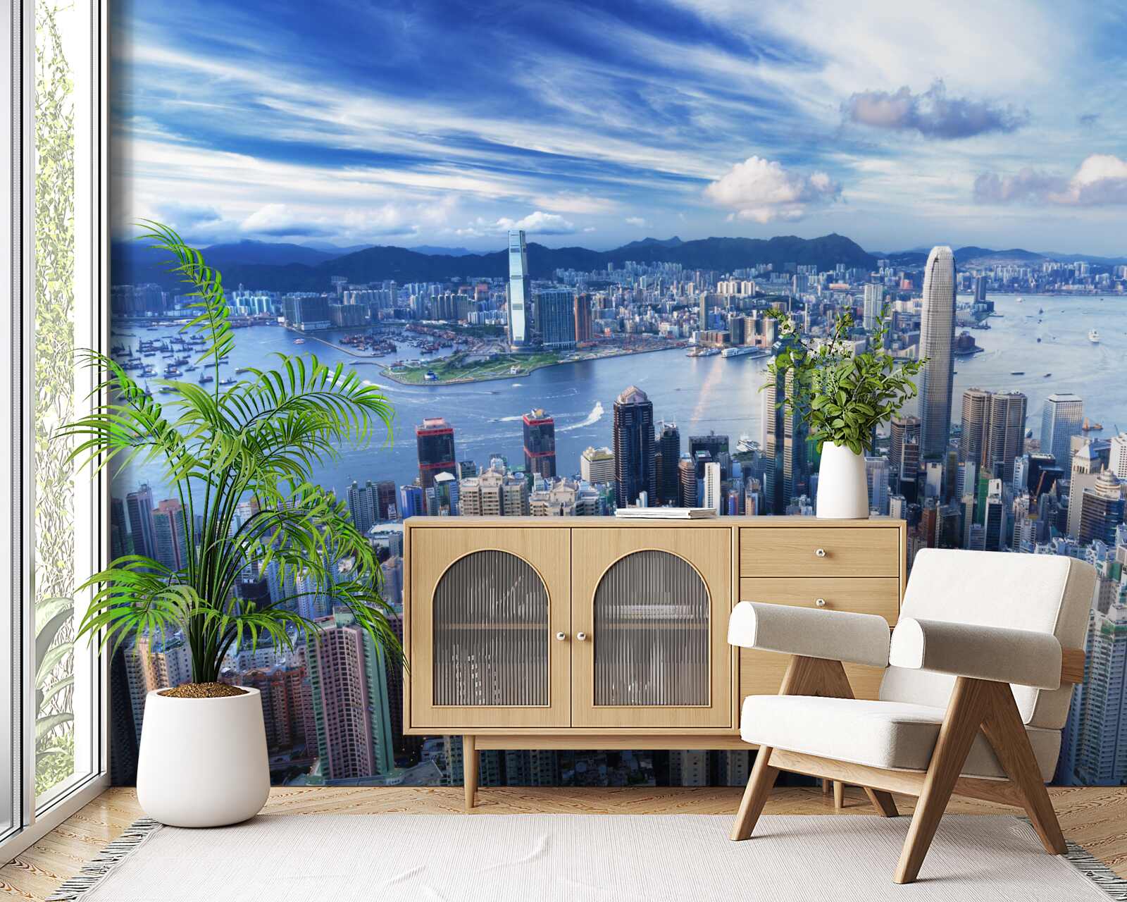 Fototapet o zi însorită în shanghai