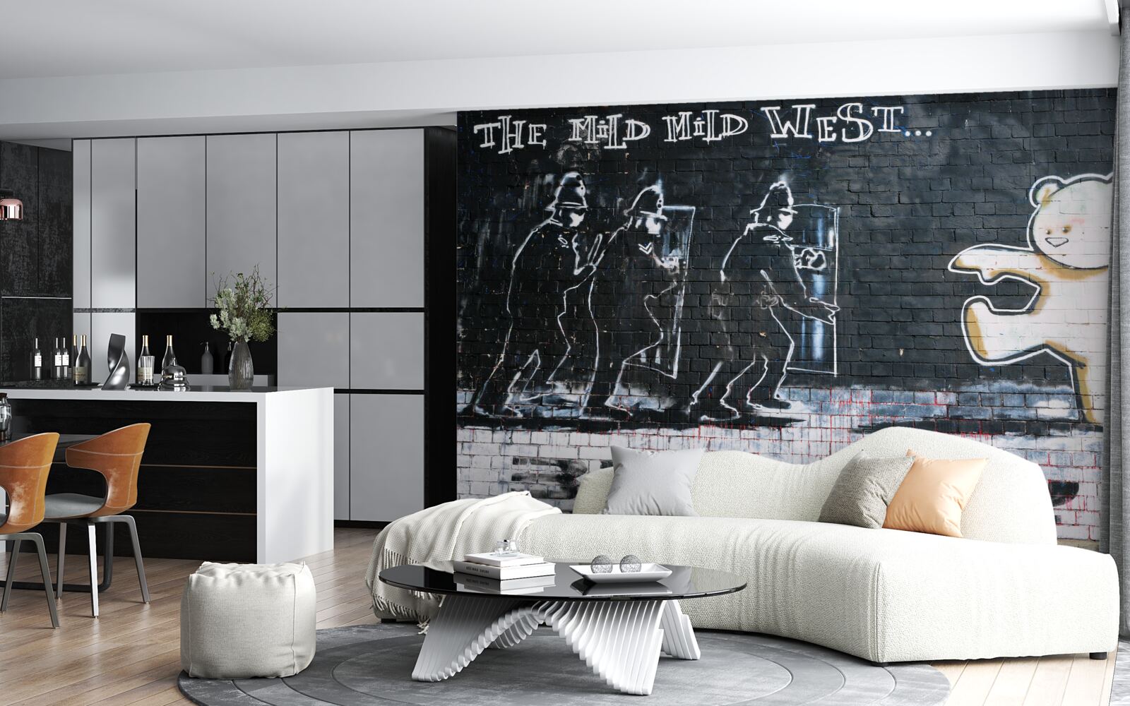 Fototapet afiș care face apel la opoziție