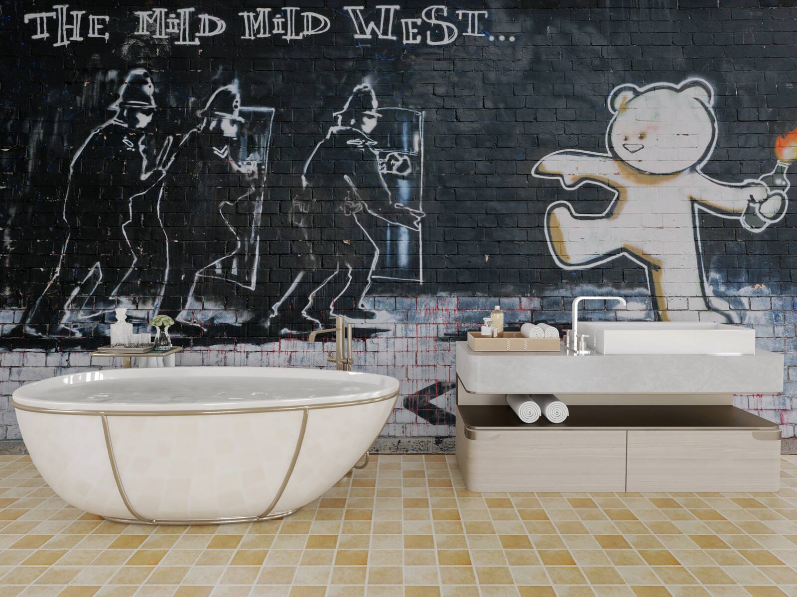 Fototapet afiș care face apel la opoziție