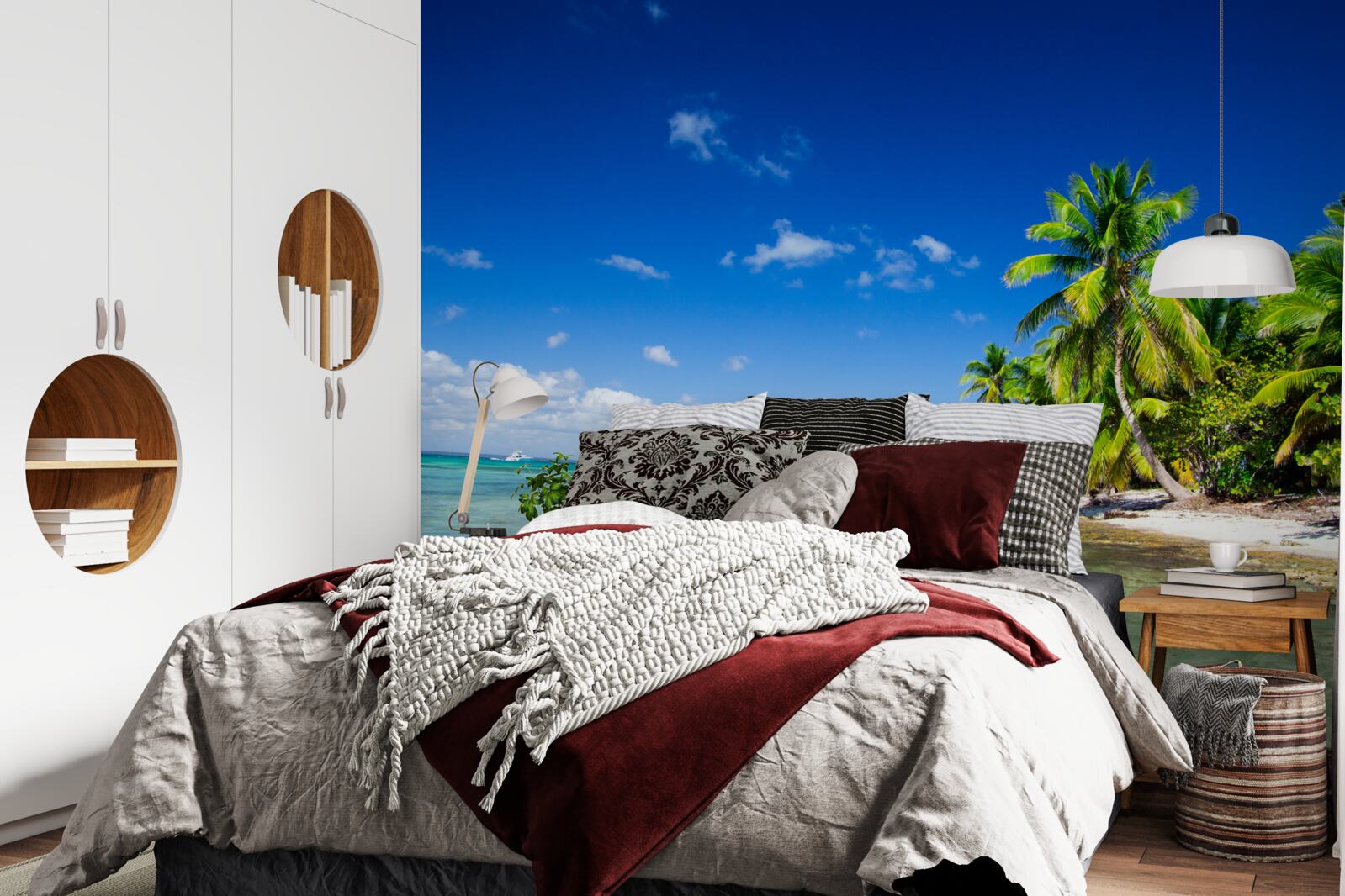 Fototapet valuri de mare pe o coastă tropicală