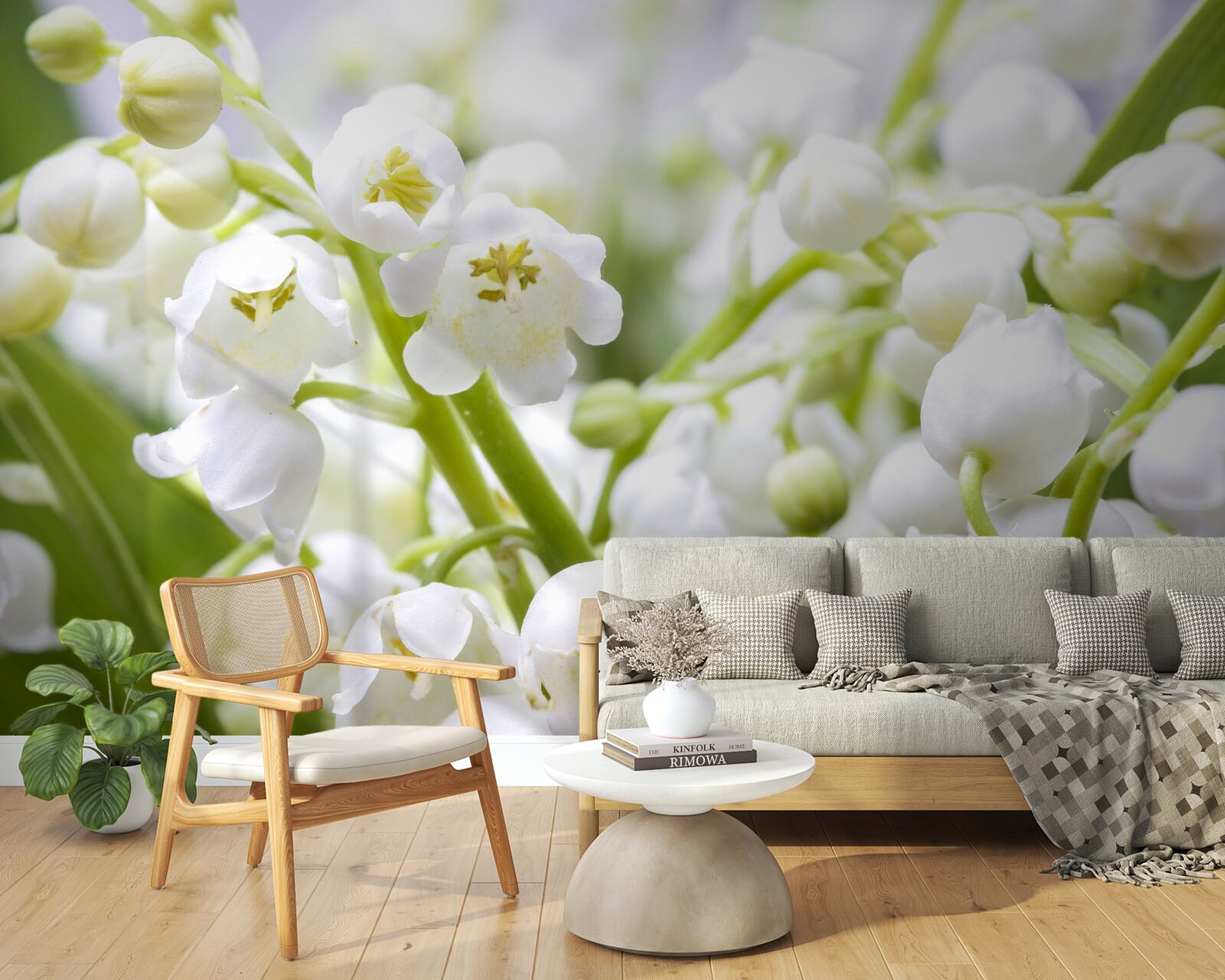 Fototapet picuri de zăpadă dimineața