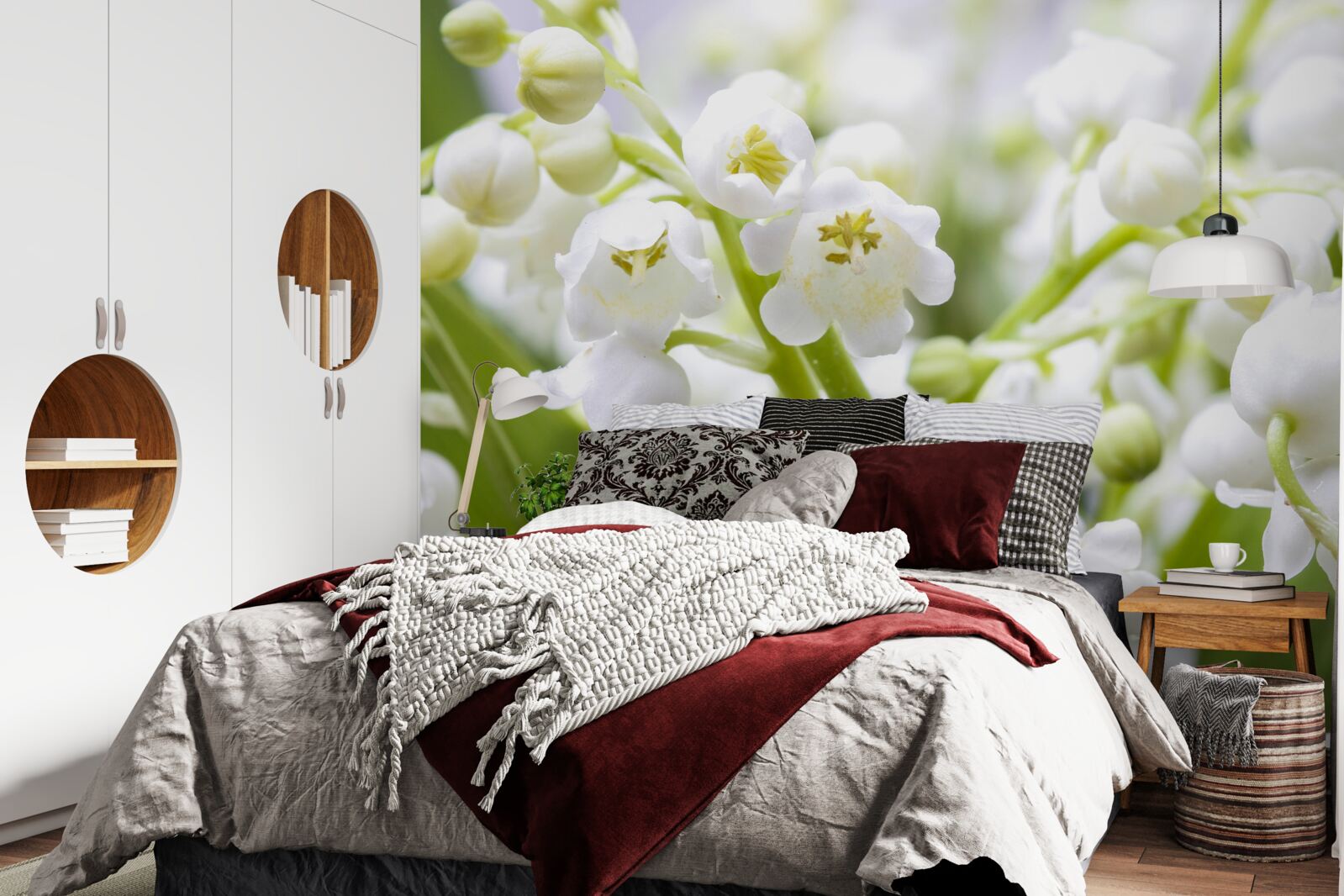 Fototapet picuri de zăpadă dimineața