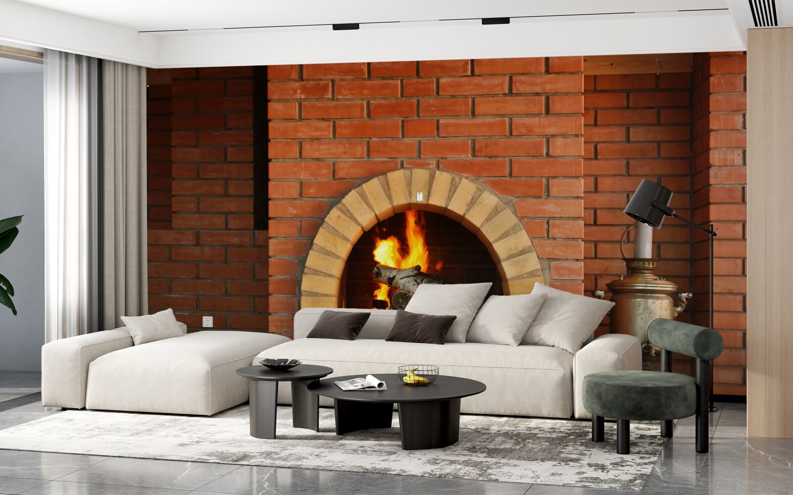 Fototapet aragaz cu ustensile de gătit