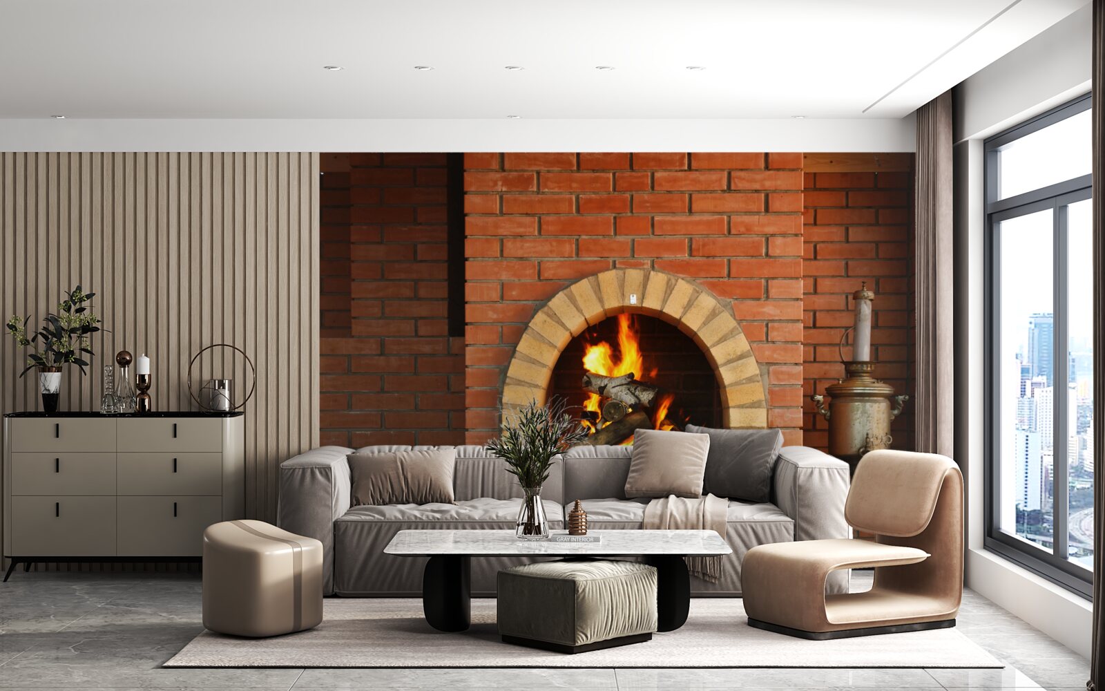 Fototapet aragaz cu ustensile de gătit