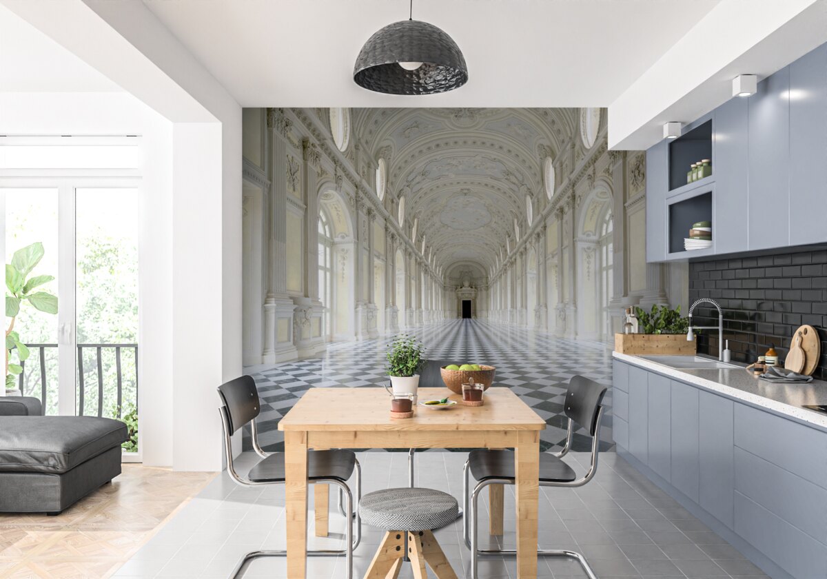 Fototapet mozaicuri într-un castel de lux