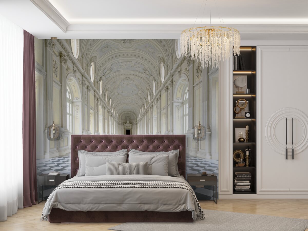 Fototapet mozaicuri într-un castel de lux