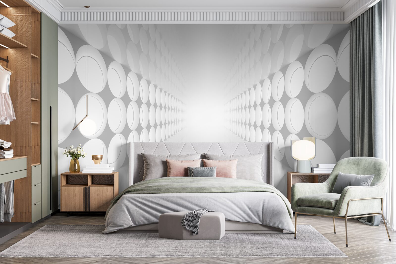 Fototapet coridor abstract luminat