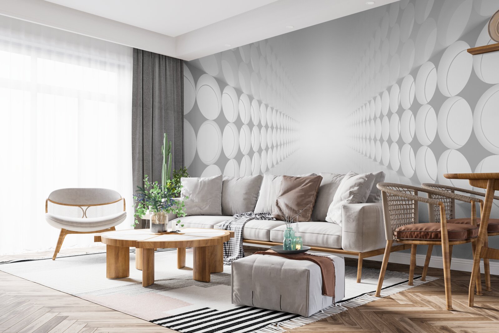 Fototapet coridor abstract luminat