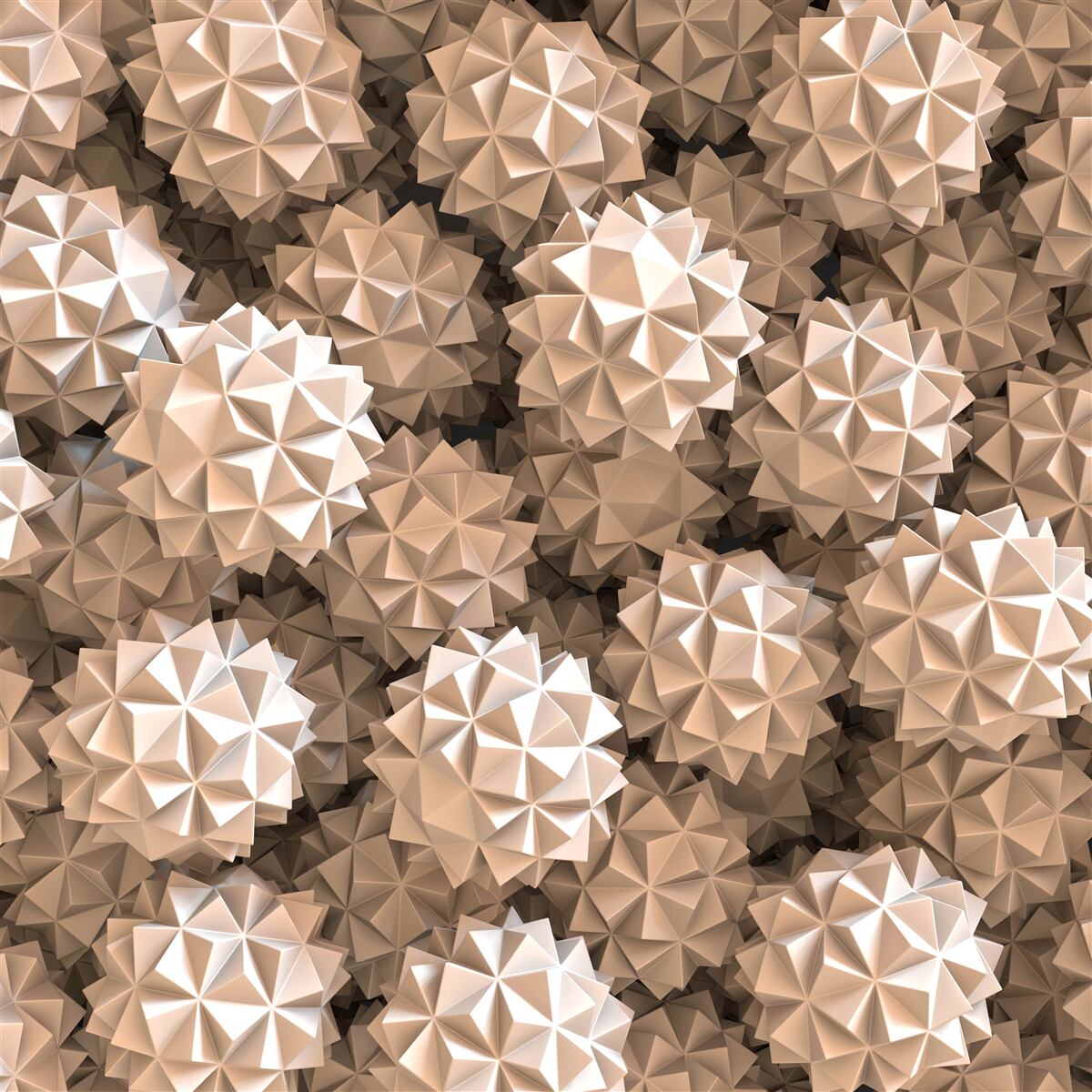 Fototapet compoziție abstractă de sfere ascuțite