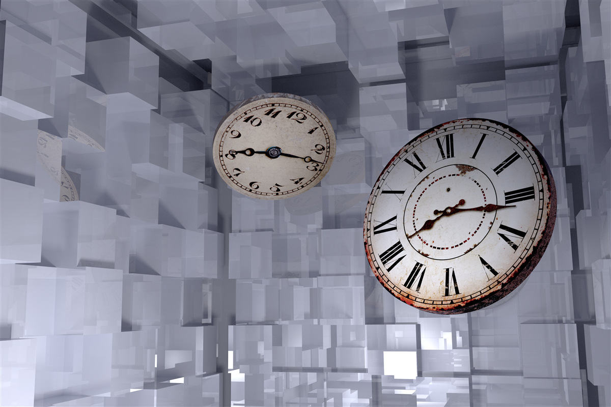 Fototapet abstracție temporară