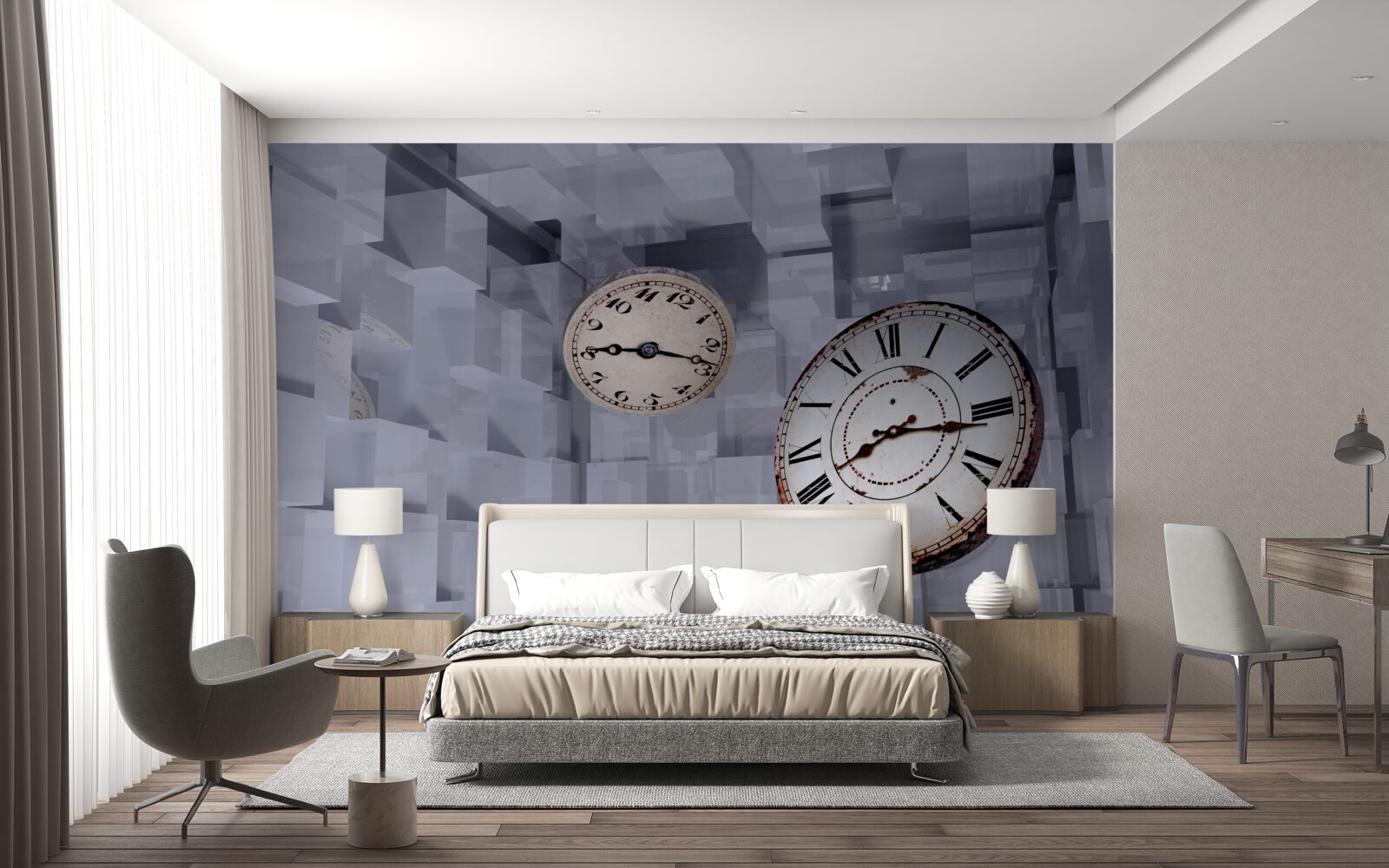 Fototapet abstracție temporară