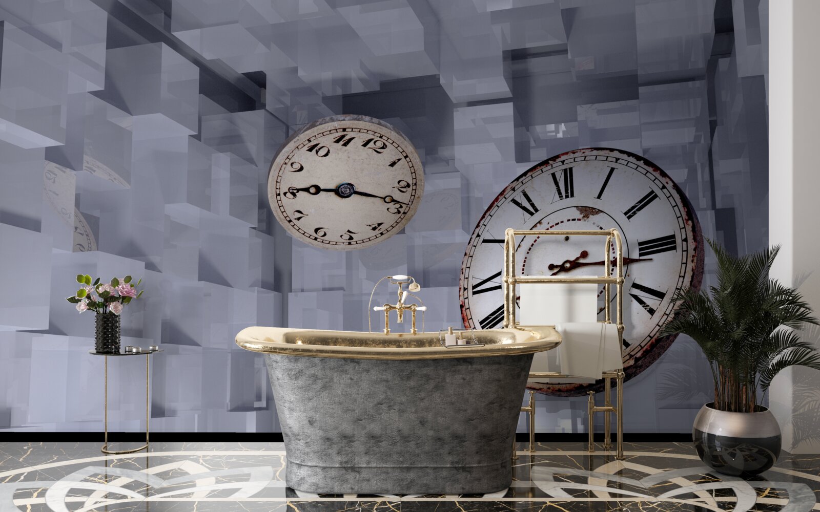 Fototapet abstracție temporară