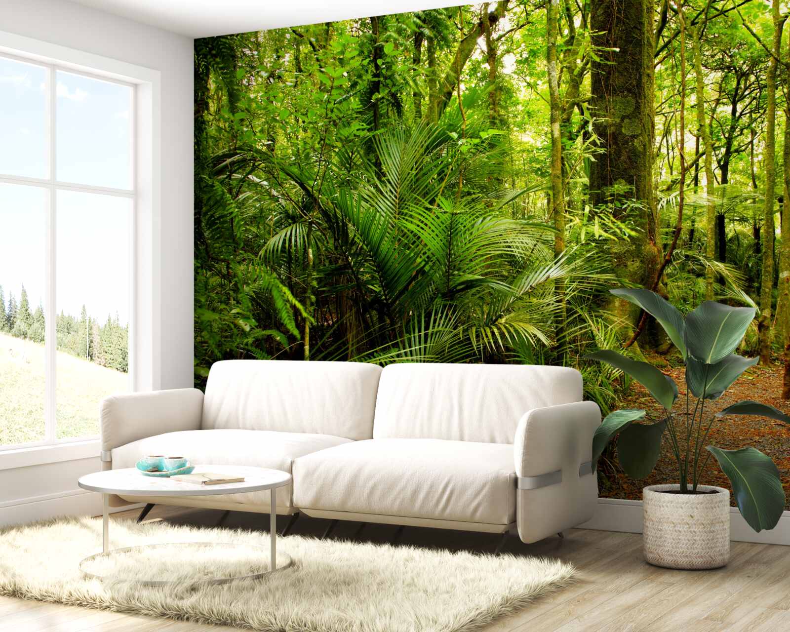 Fototapet păduri tropicale luxuriante de smarald