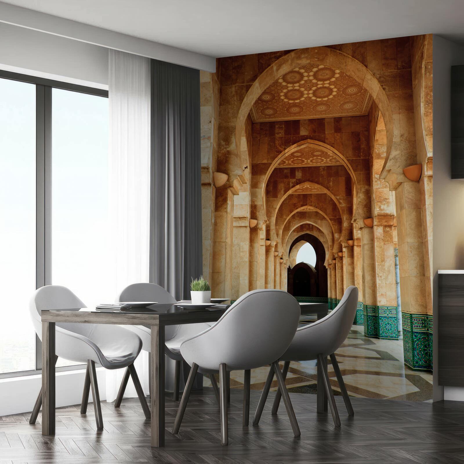 Fototapet Arce în stil oriental cu podea din marmură