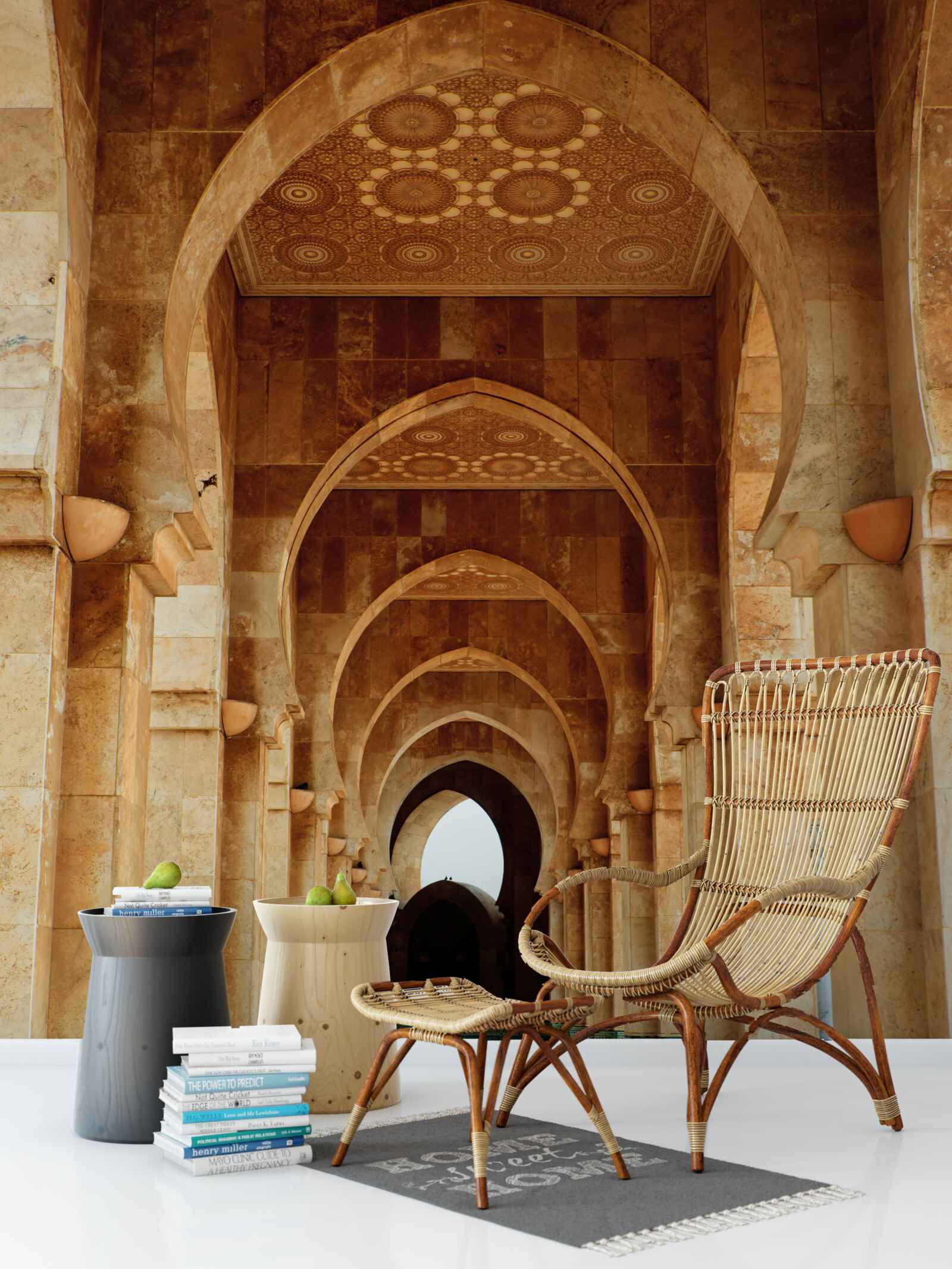 Fototapet Arce în stil oriental cu podea din marmură