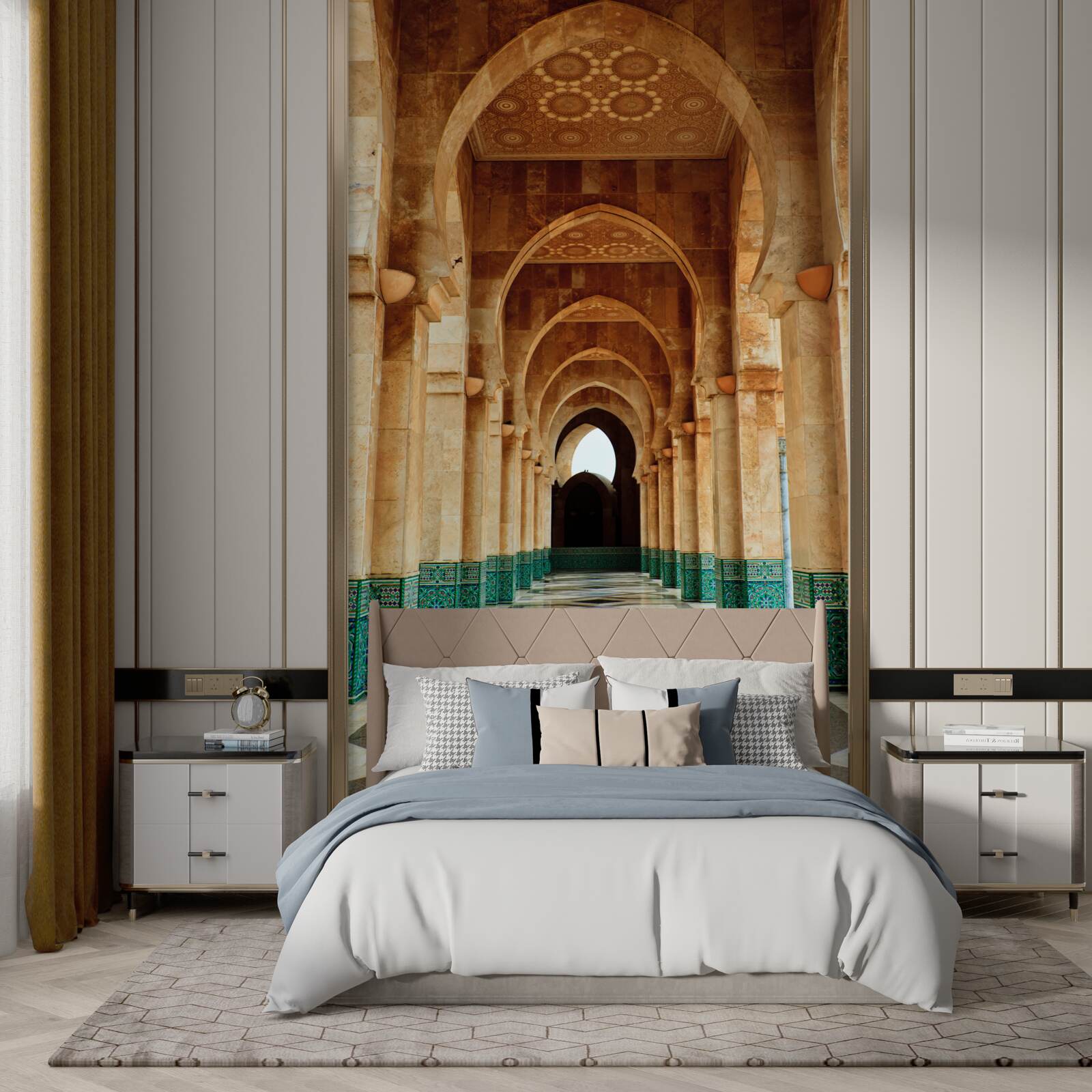 Fototapet Arce în stil oriental cu podea din marmură