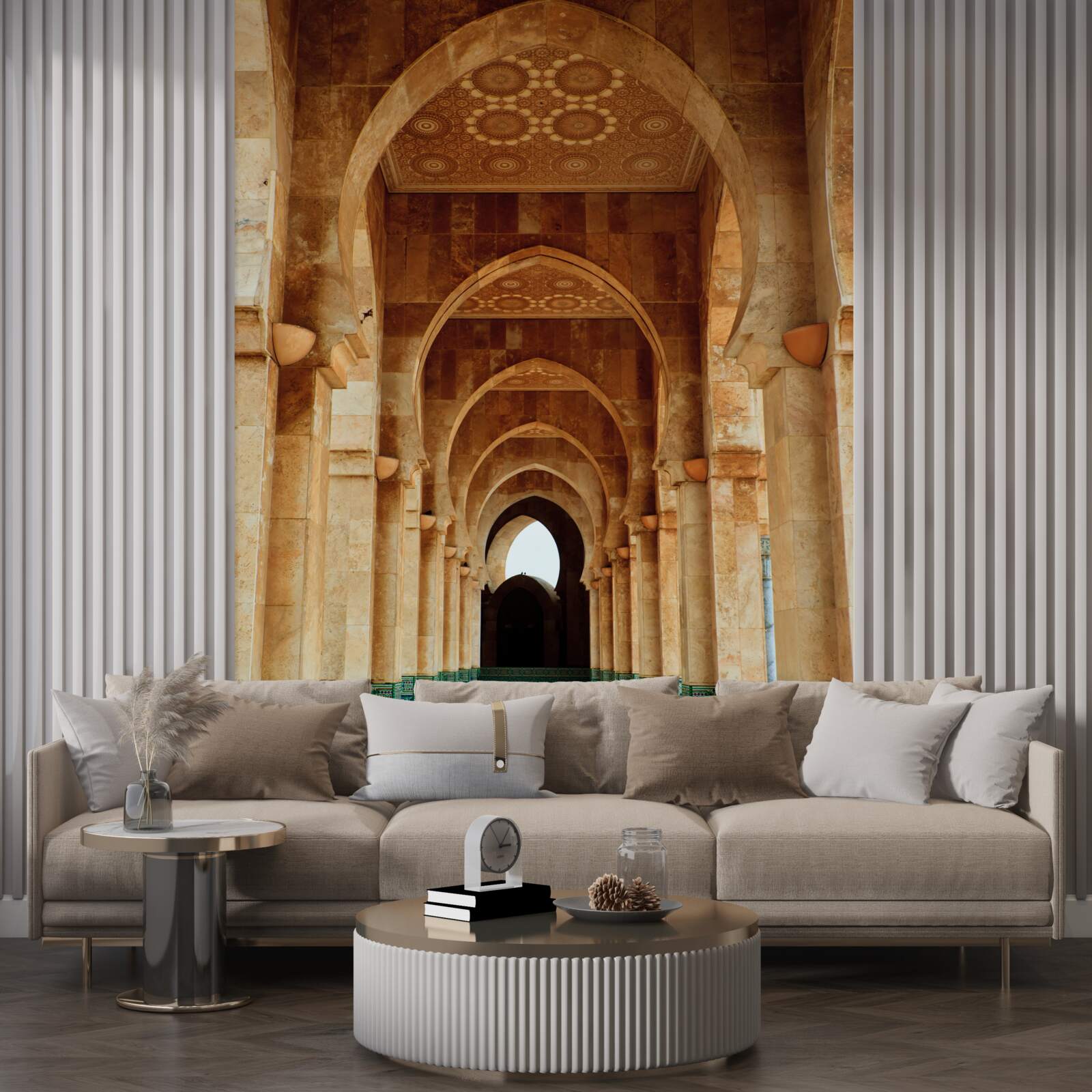 Fototapet Arce în stil oriental cu podea din marmură