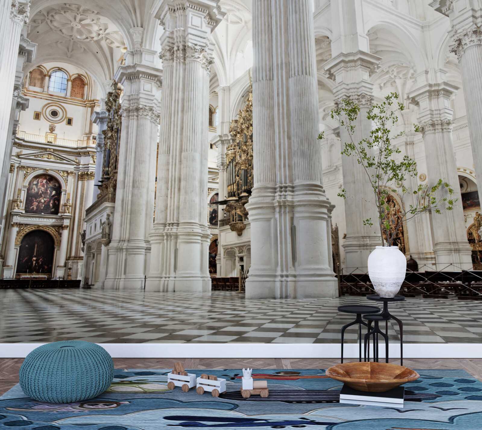 Fototapet arcuri pe stâlpii ridicați ai templului