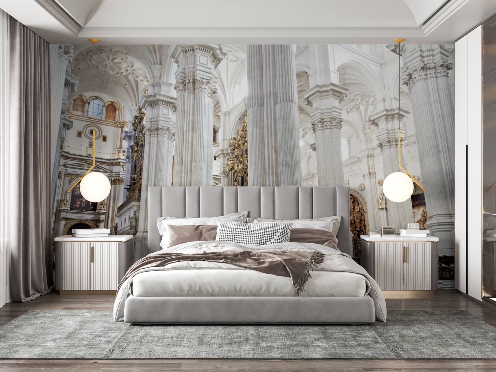 Fototapet arcuri pe stâlpii ridicați ai templului