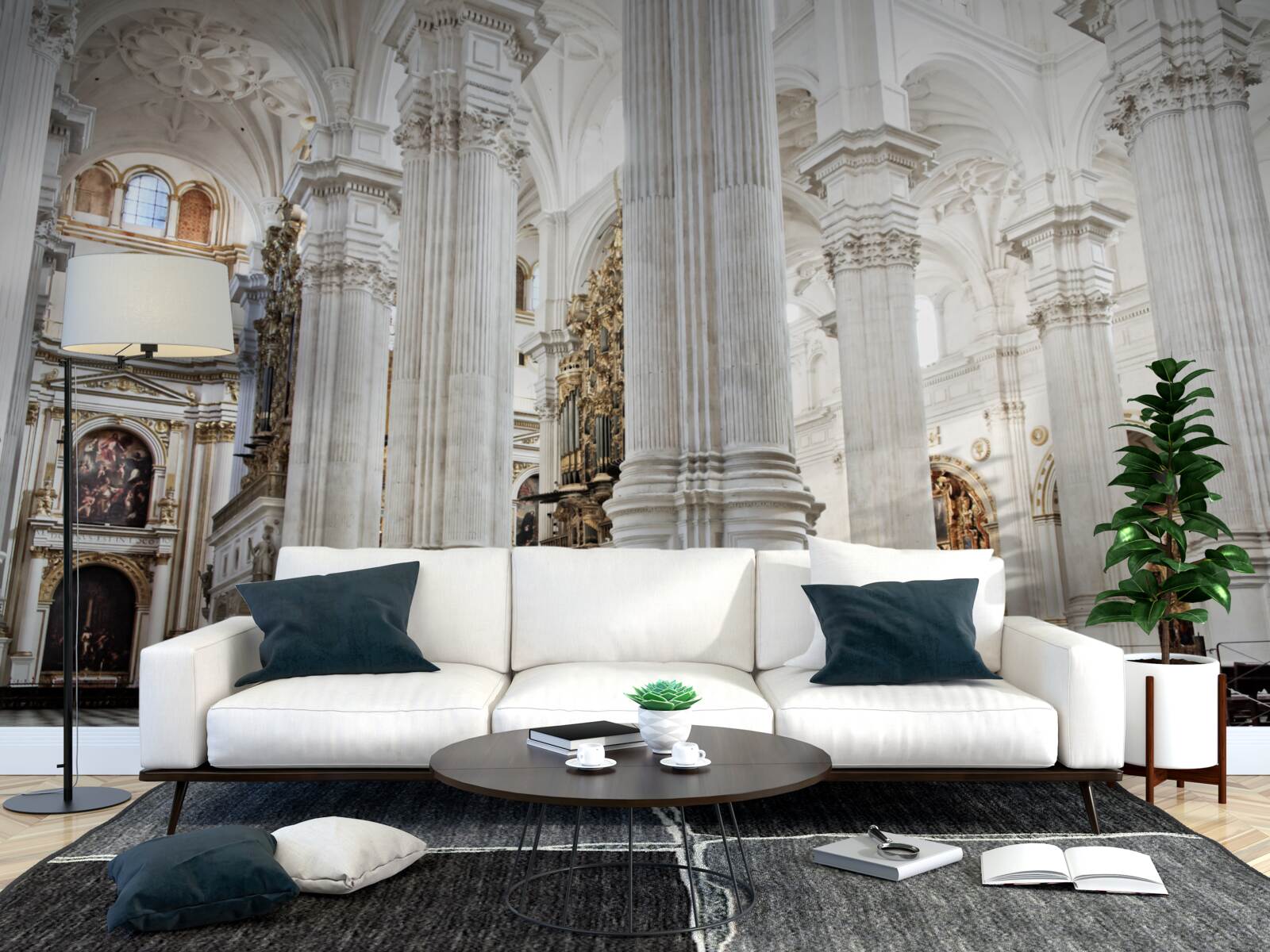 Fototapet arcuri pe stâlpii ridicați ai templului