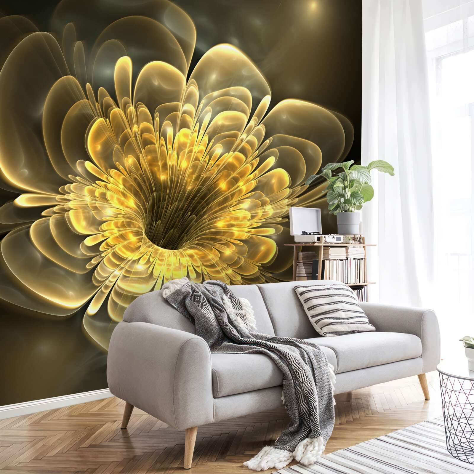 Fototapet mugur galben transparent