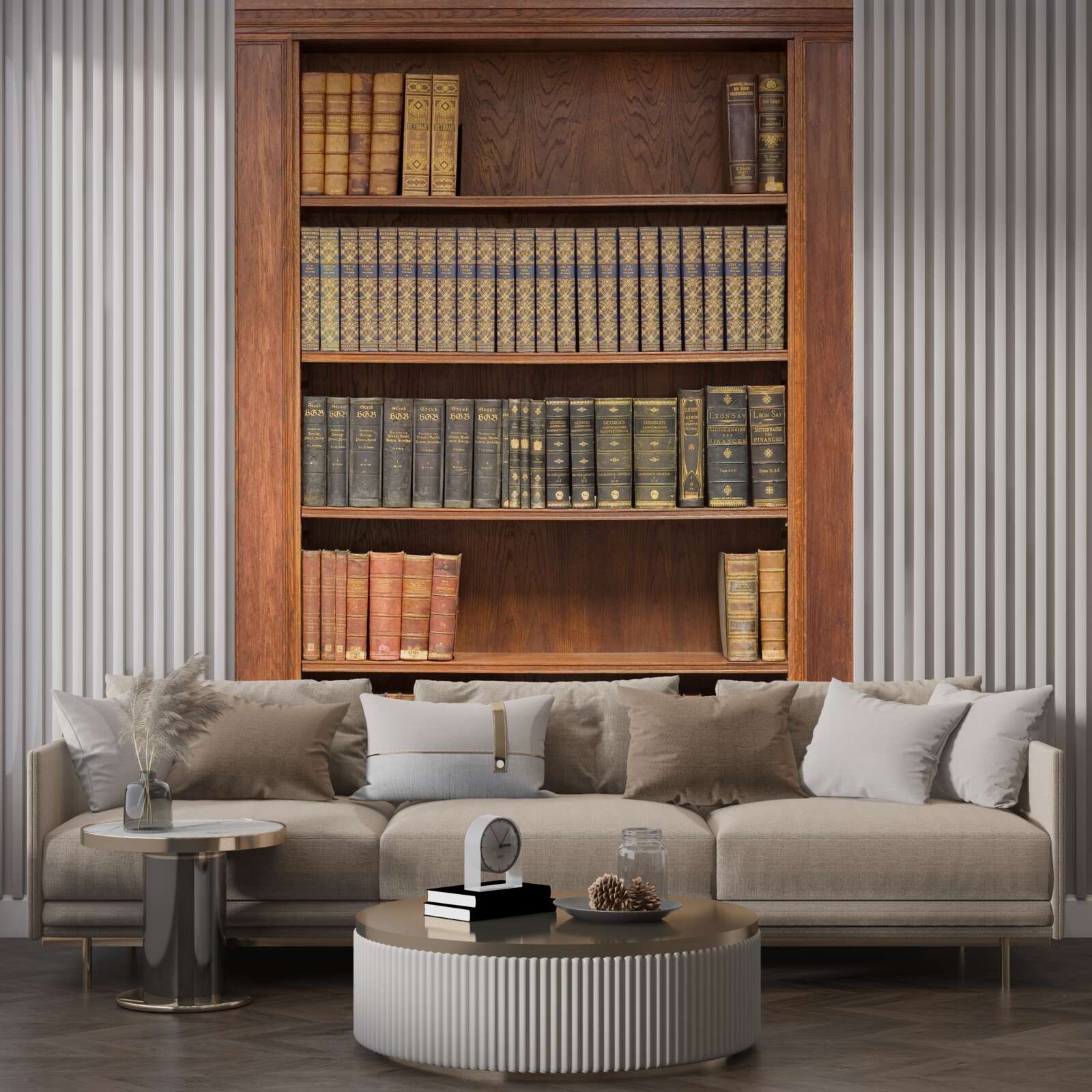 Fototapet un raft plin cu diverse cărți