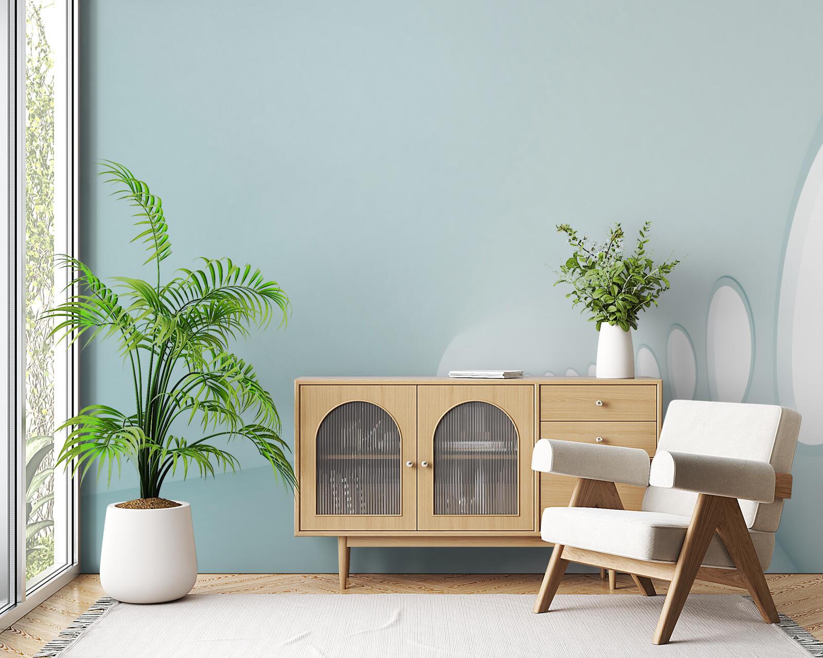 Fototapet tunel cu schimbare de direcție într-o formă abstractă