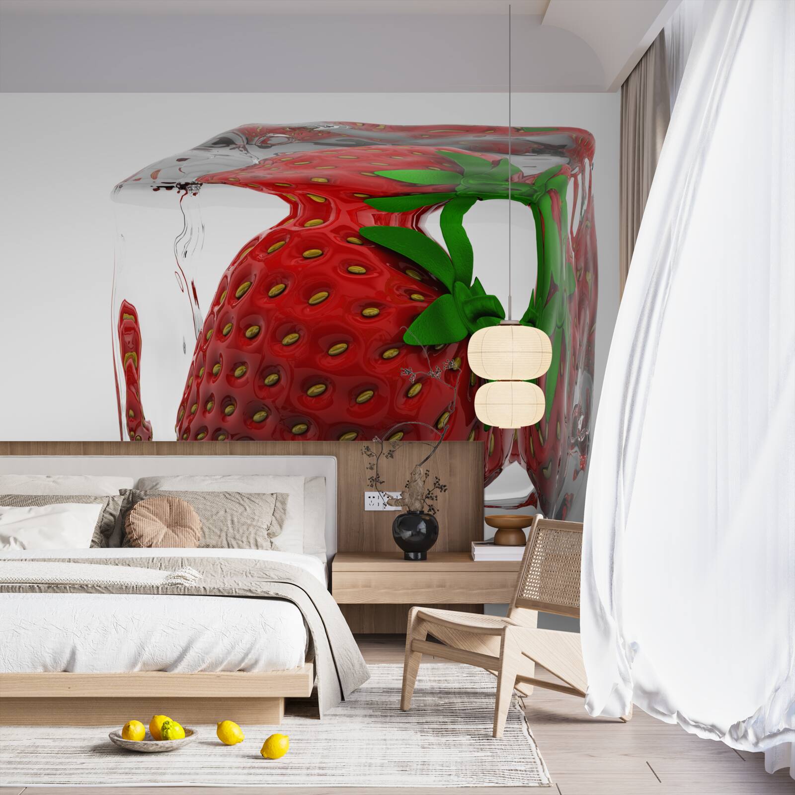 Fototapet căpșuni congelate