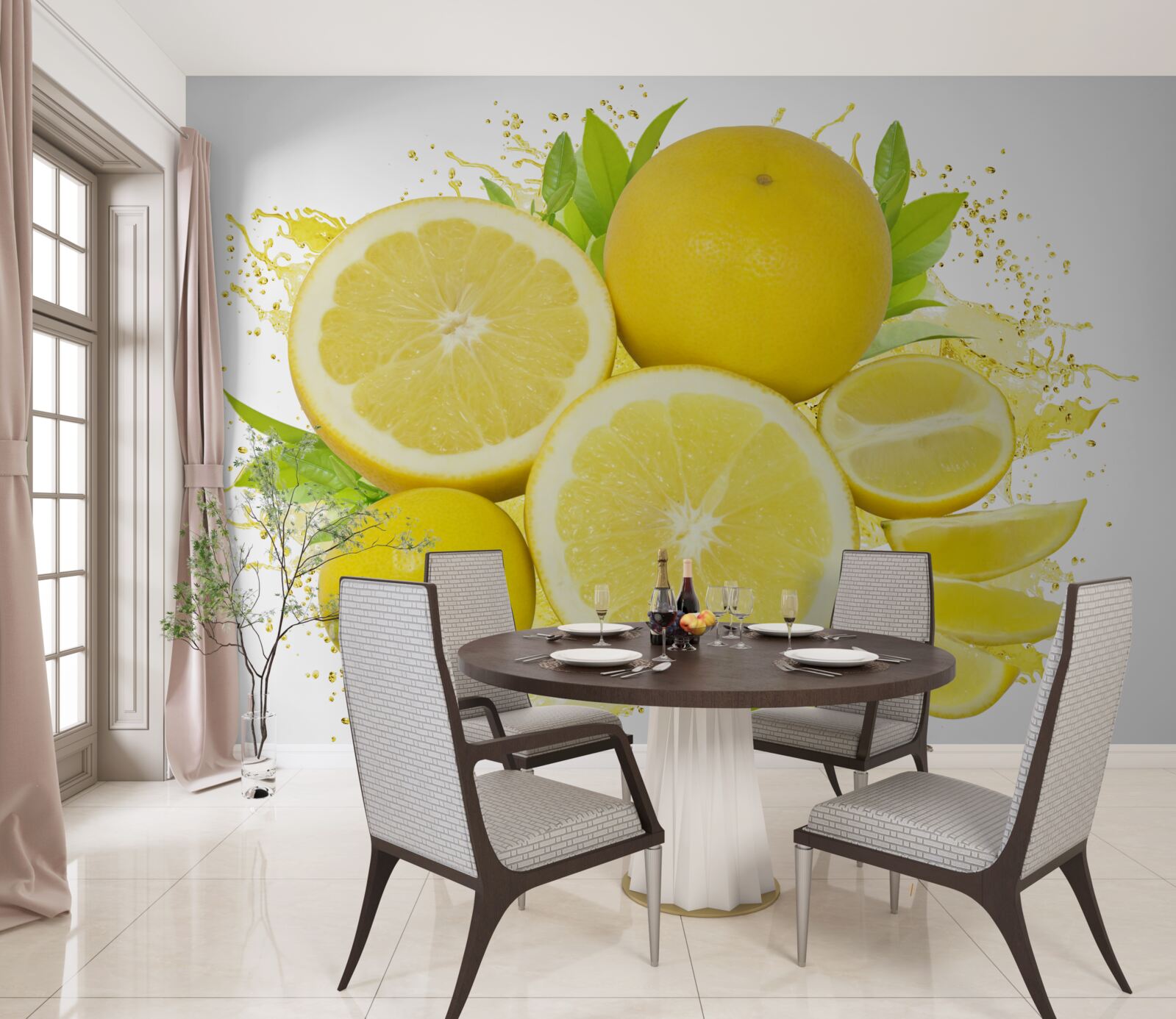 Fototapet lămâi aurii ușoare