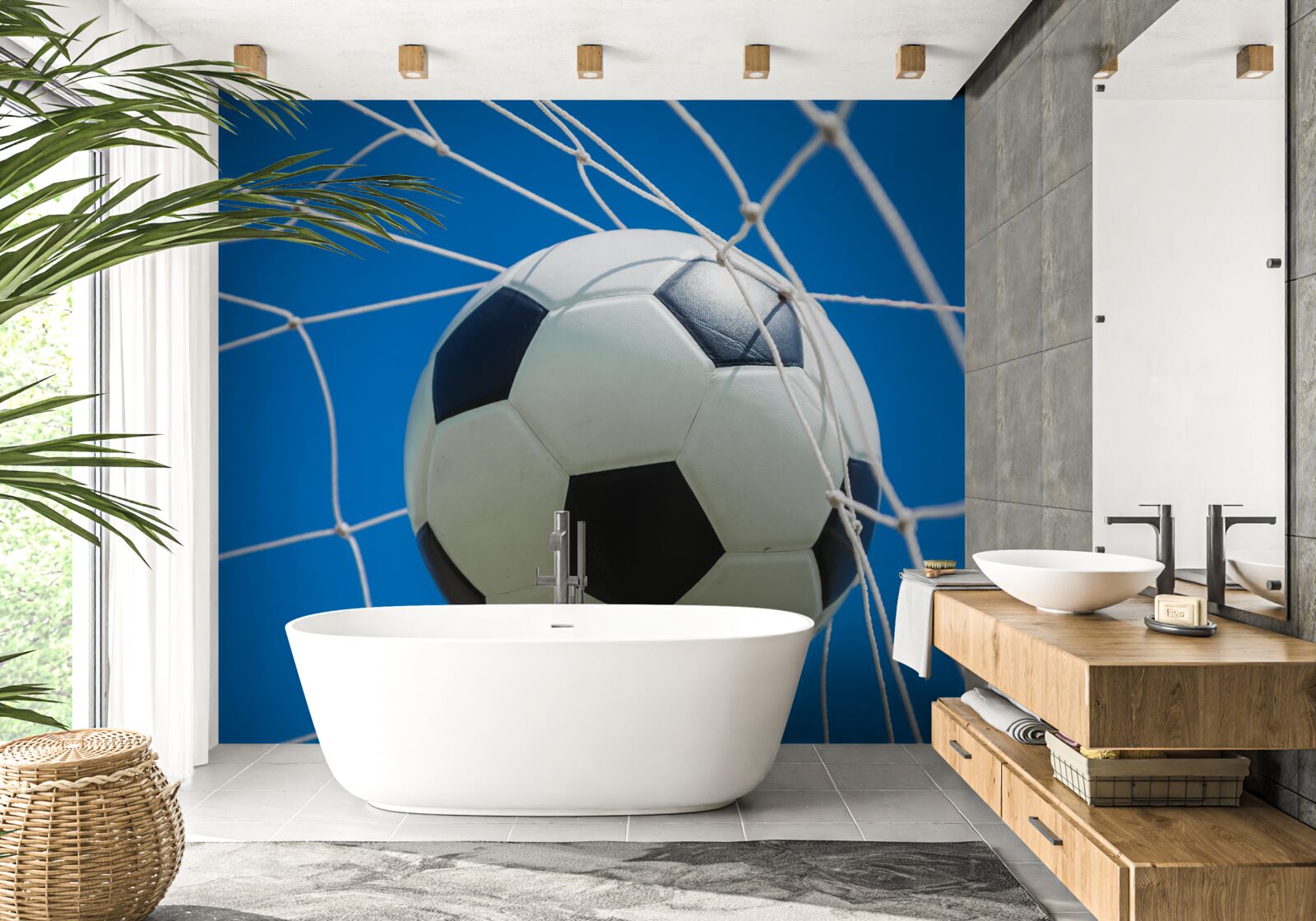 Fototapet minge în poartă