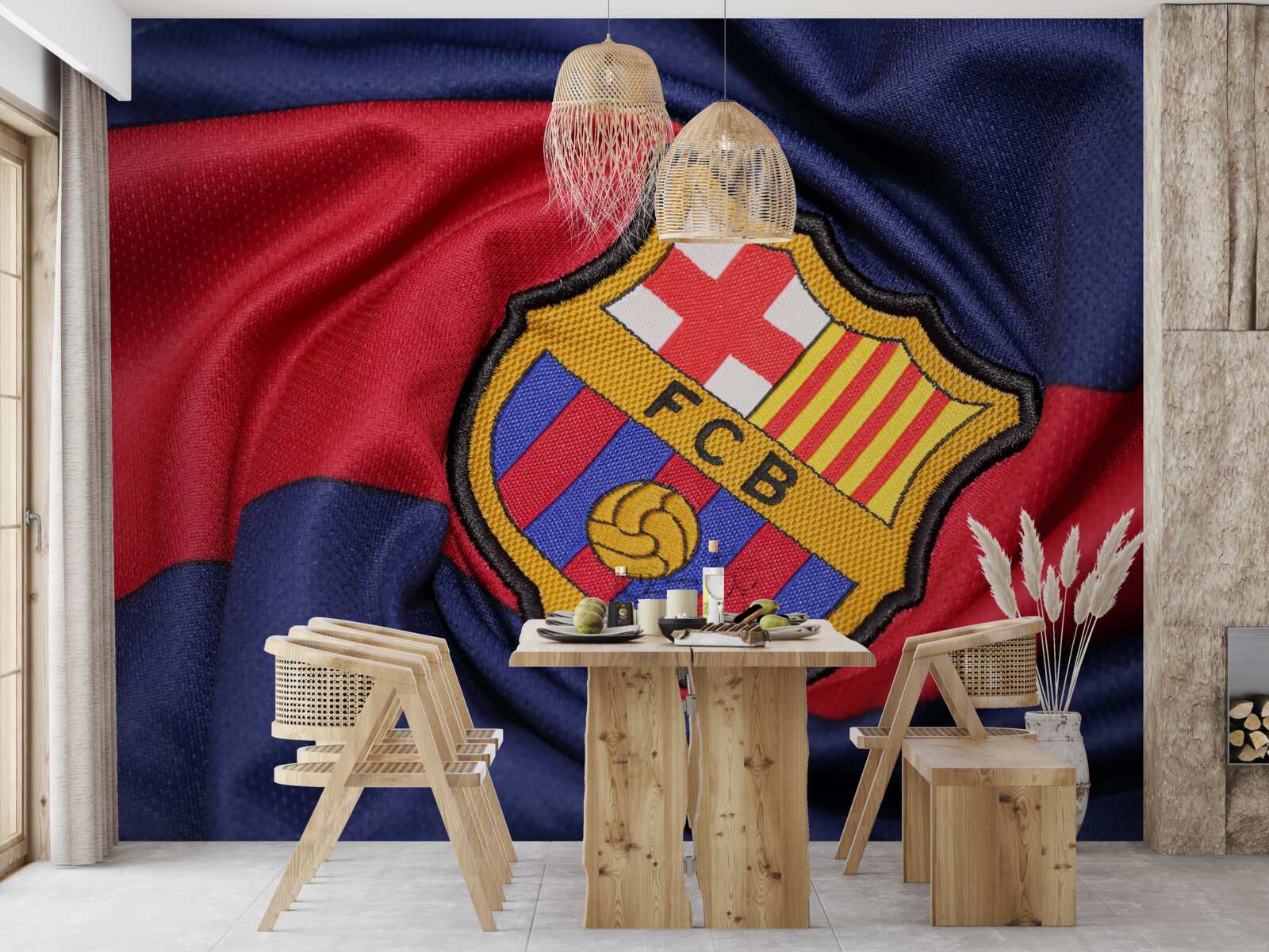 Fototapet emblema clubului de fotbal barcelona
