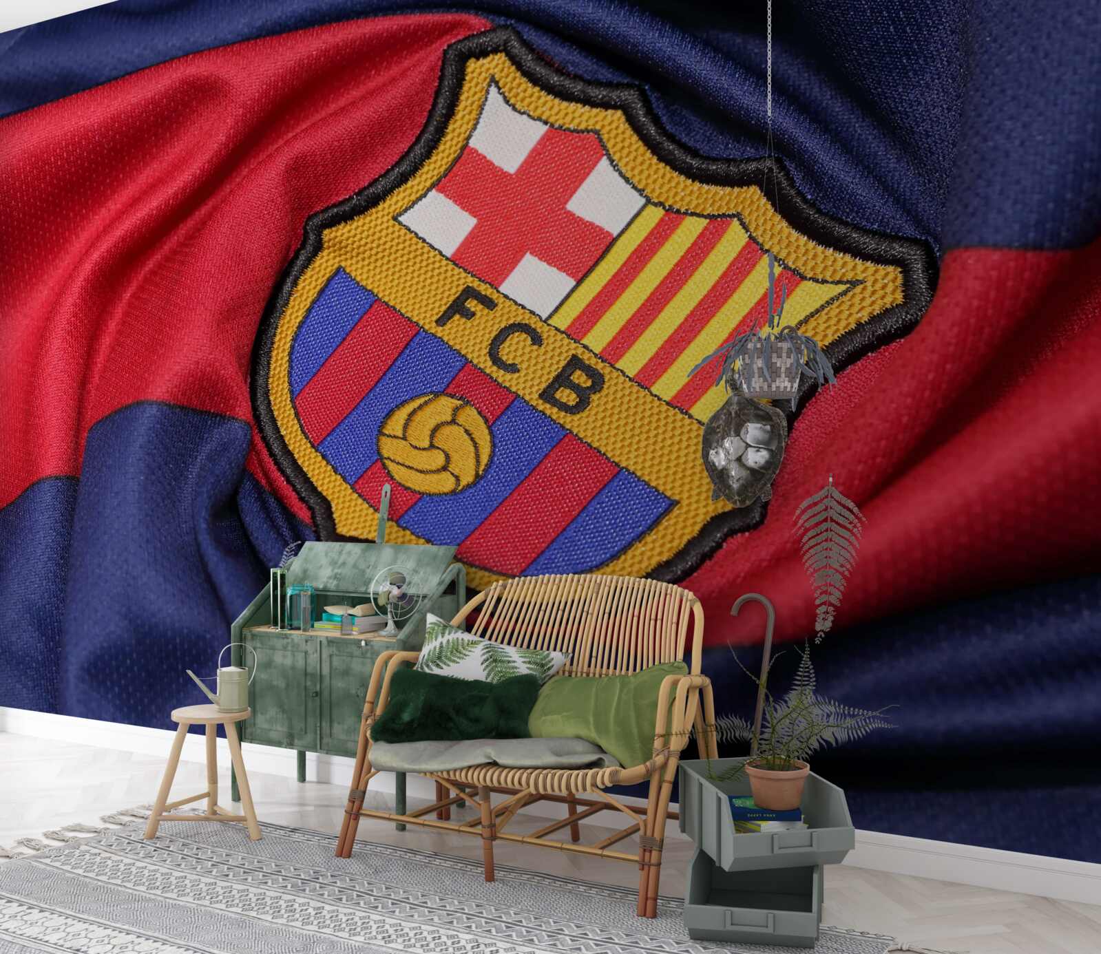 Fototapet emblema clubului de fotbal barcelona