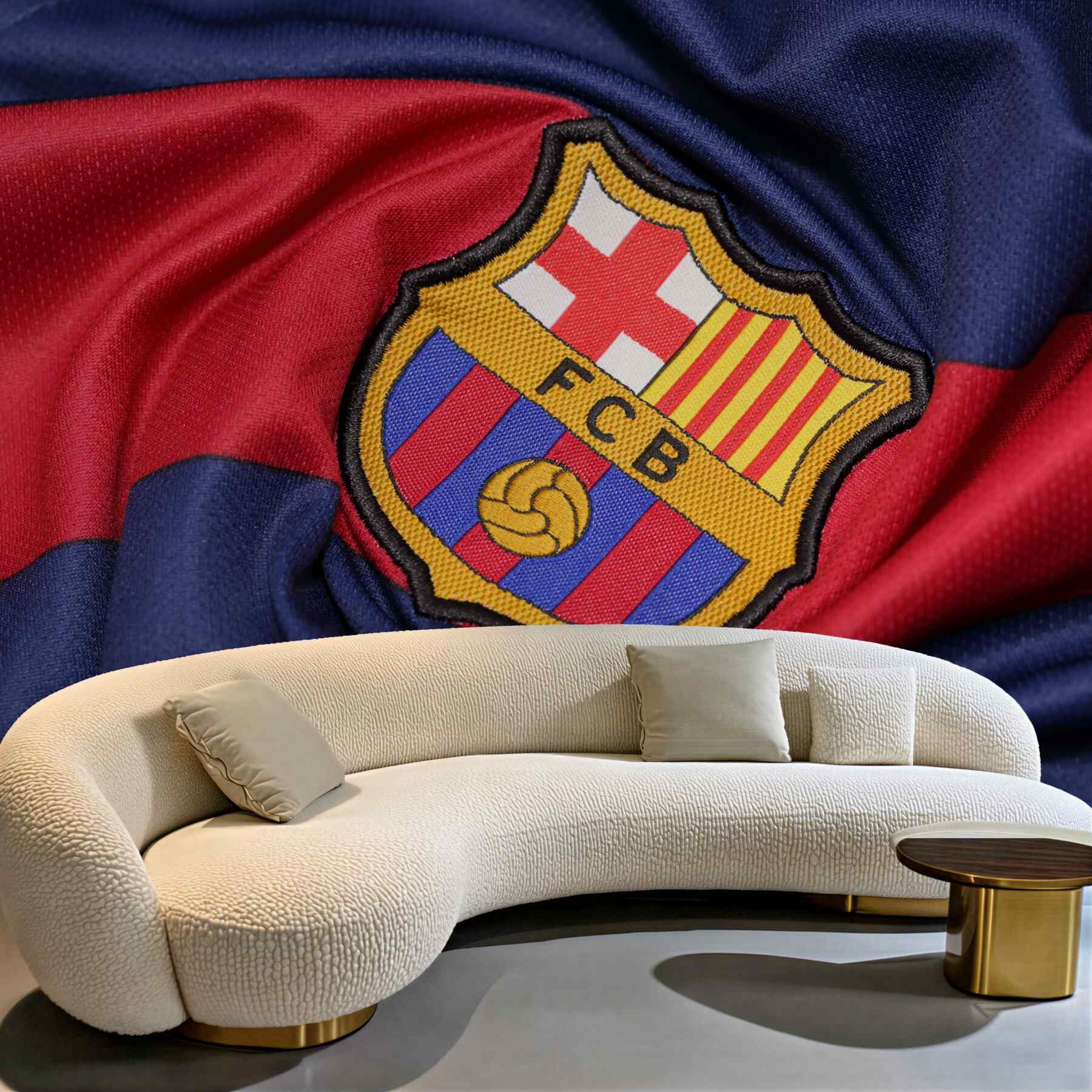 Fototapeta godło klubu piłkarskiego barcelony